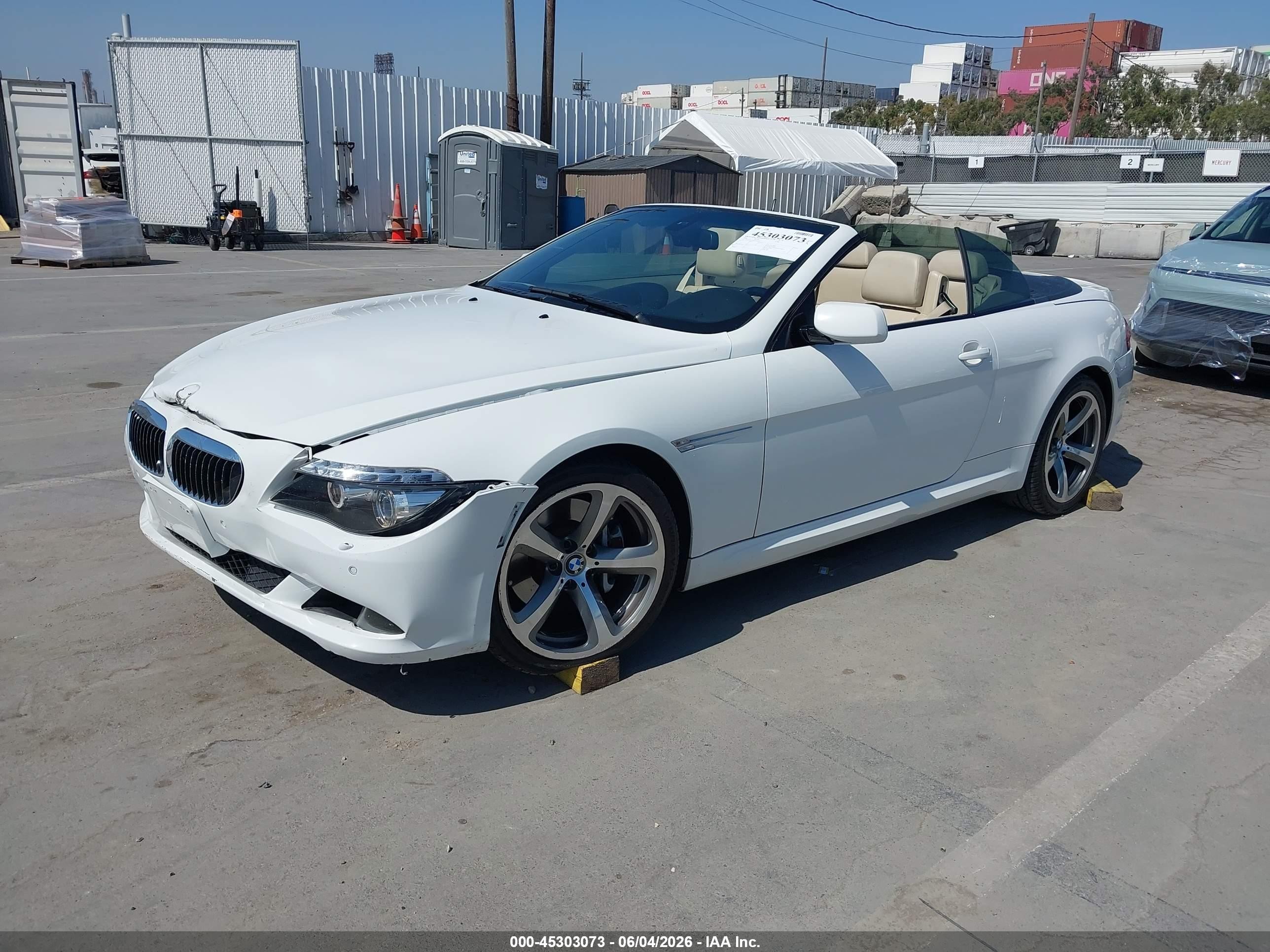 2008 Bmw 650i   White vin: WBAEB53568CX61160