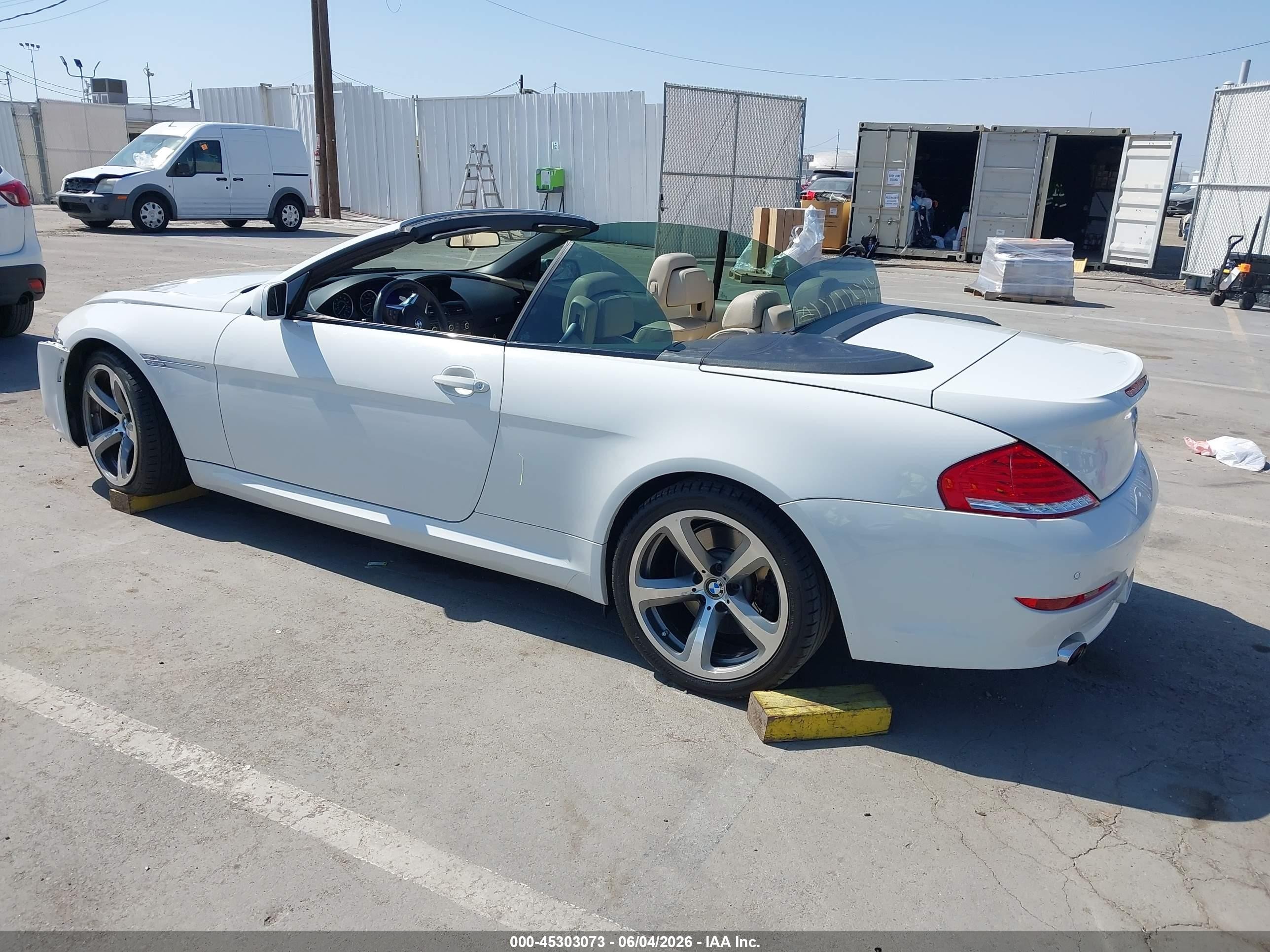 2008 Bmw 650i   White vin: WBAEB53568CX61160
