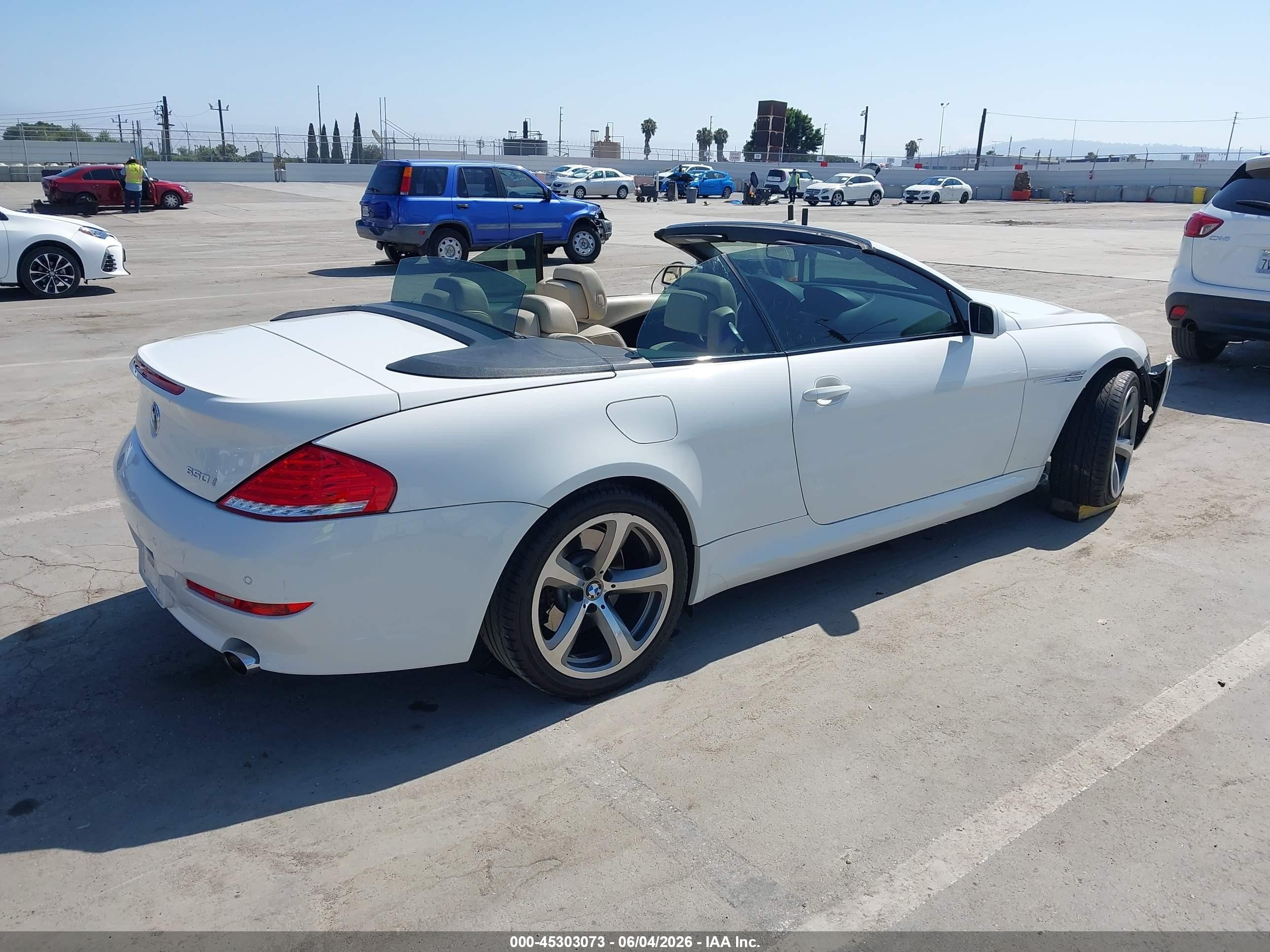 2008 Bmw 650i   White vin: WBAEB53568CX61160