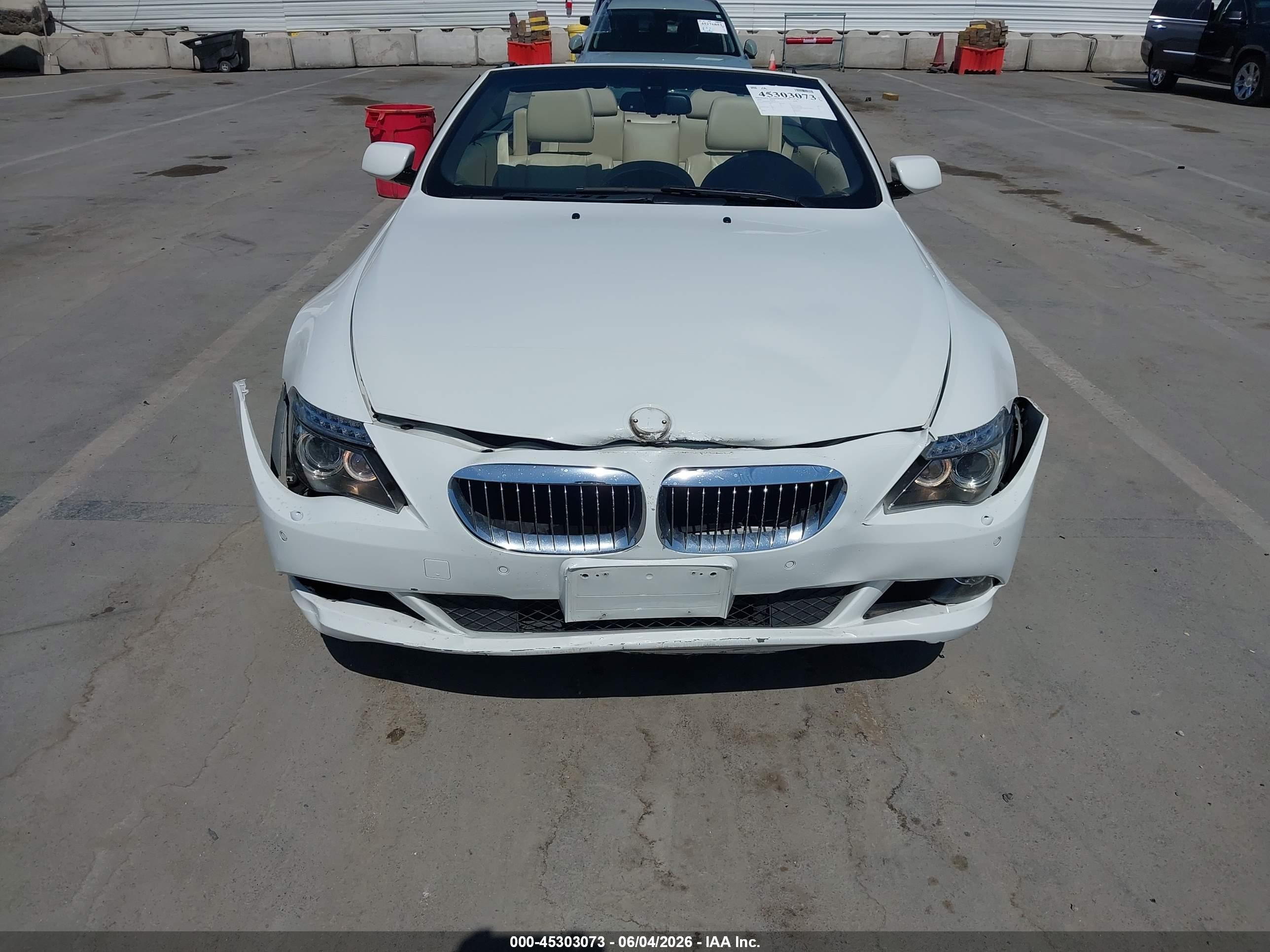 2008 Bmw 650i   White vin: WBAEB53568CX61160