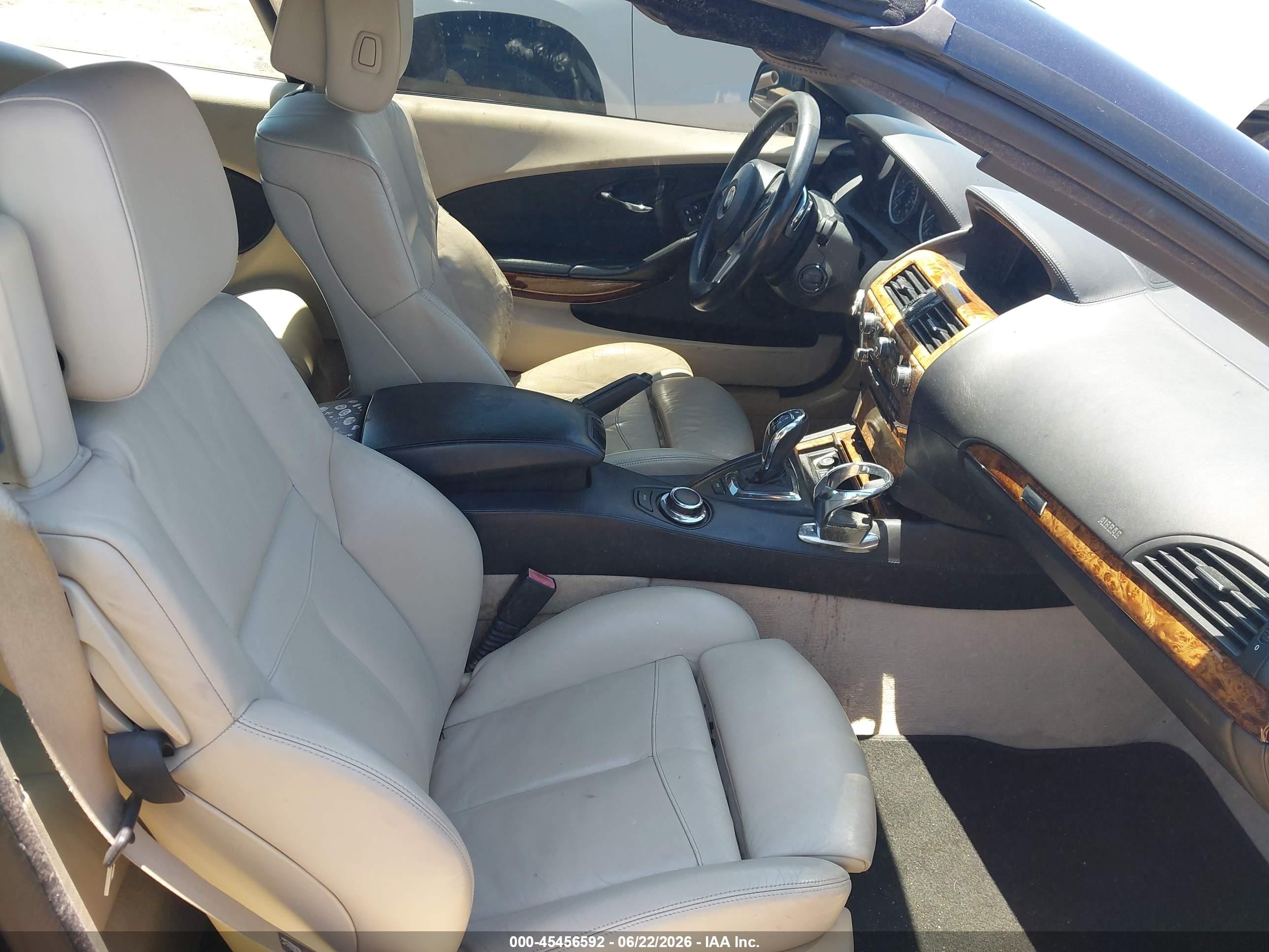2008 Bmw 650i   Dark Blue vin: WBAEB53568CX62180