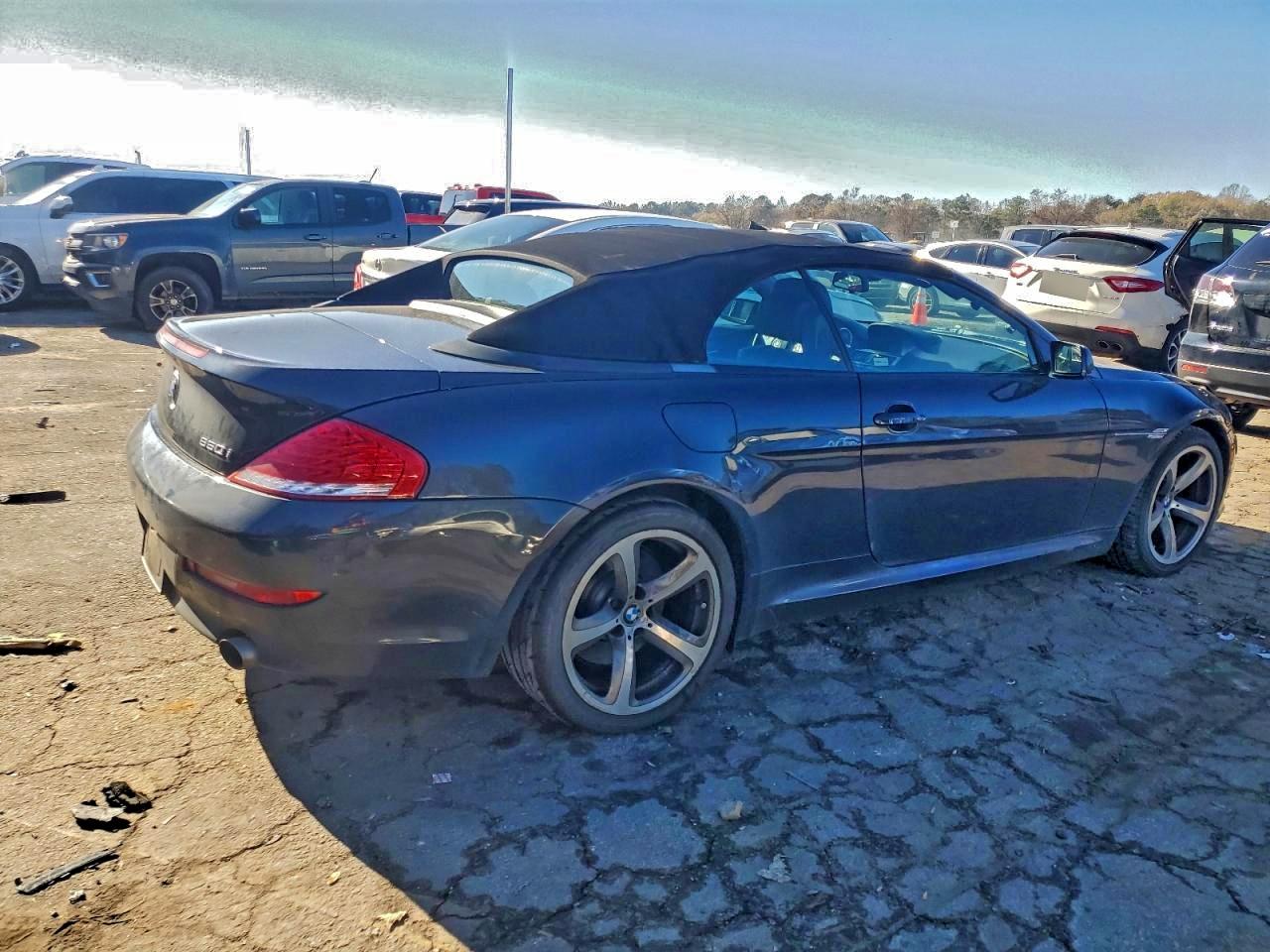 2008 Bmw 650 I Black vin: WBAEB53568CX63085