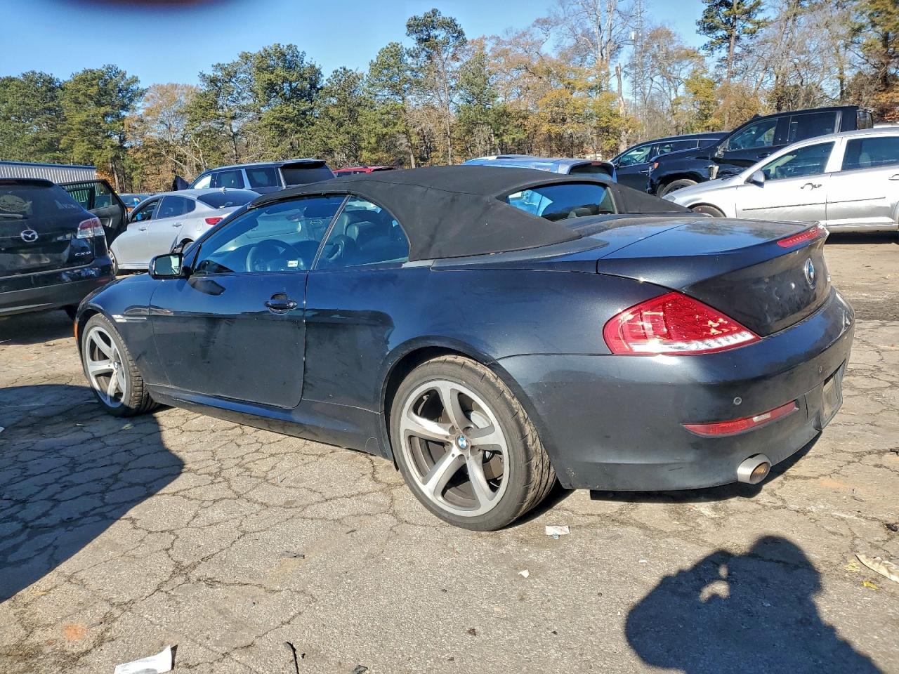 2008 Bmw 650 I Black vin: WBAEB53568CX63085