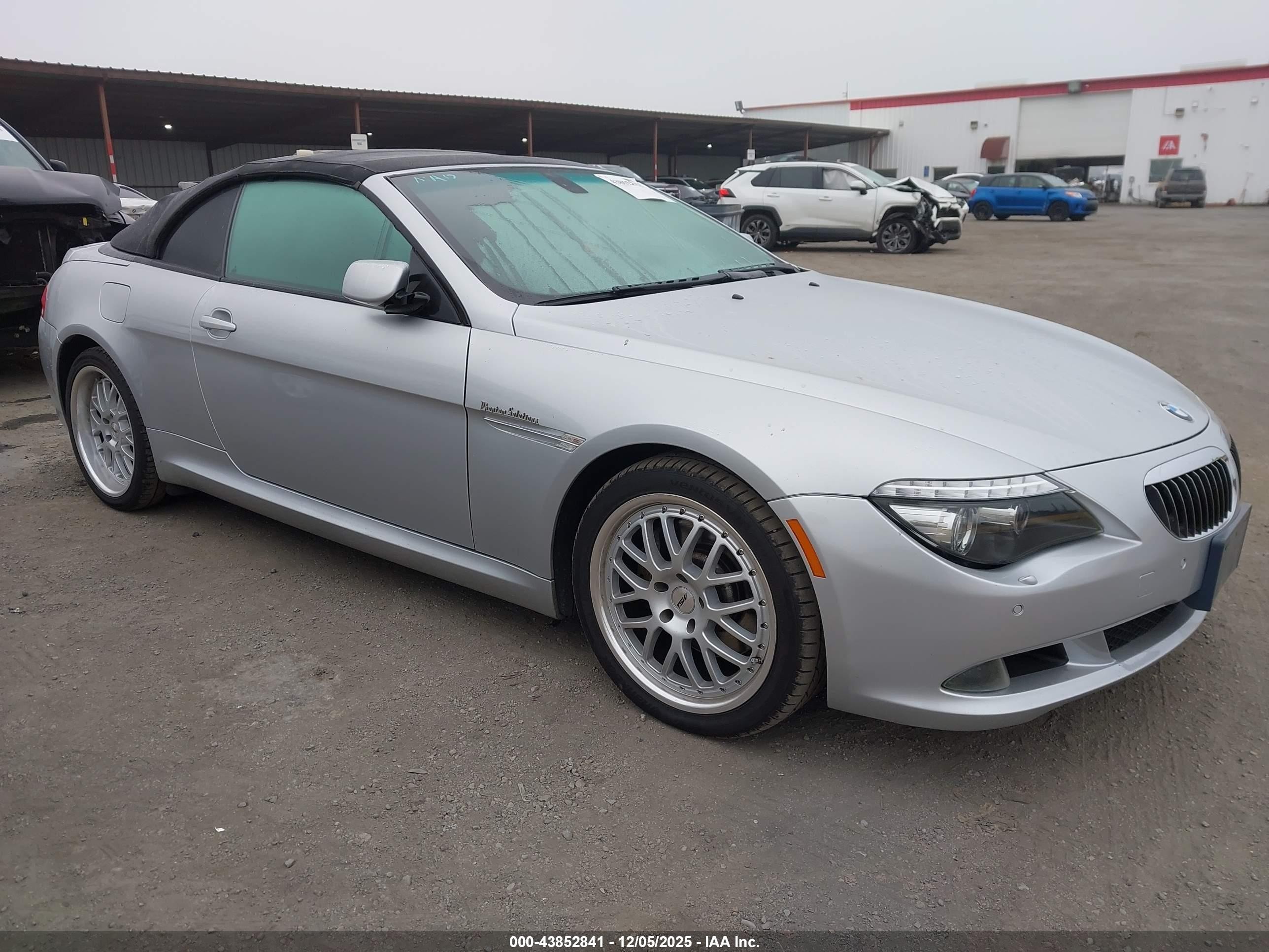 2008 Bmw 650i   Silver vin: WBAEB53568CX63510