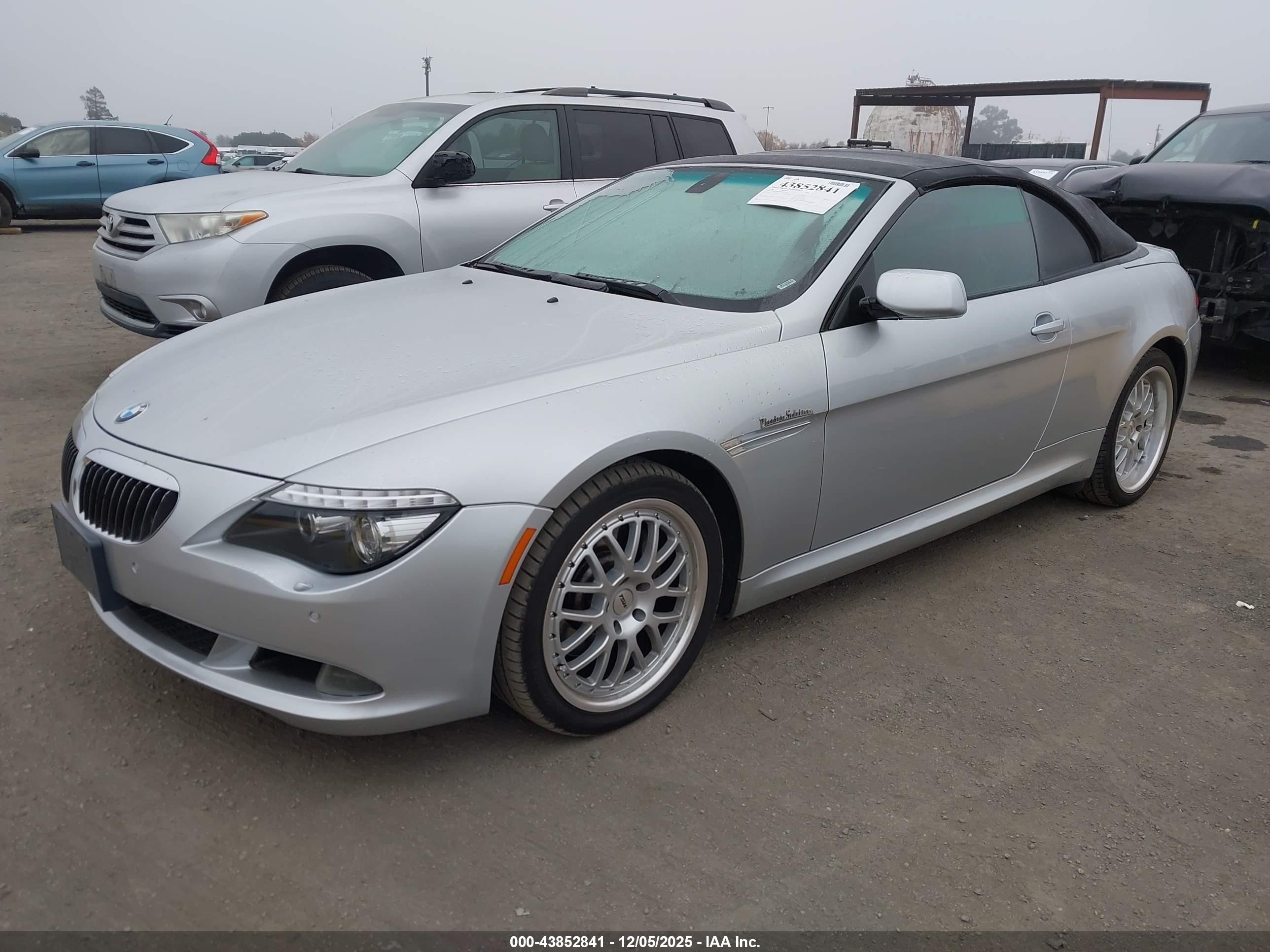 2008 Bmw 650i   Silver vin: WBAEB53568CX63510