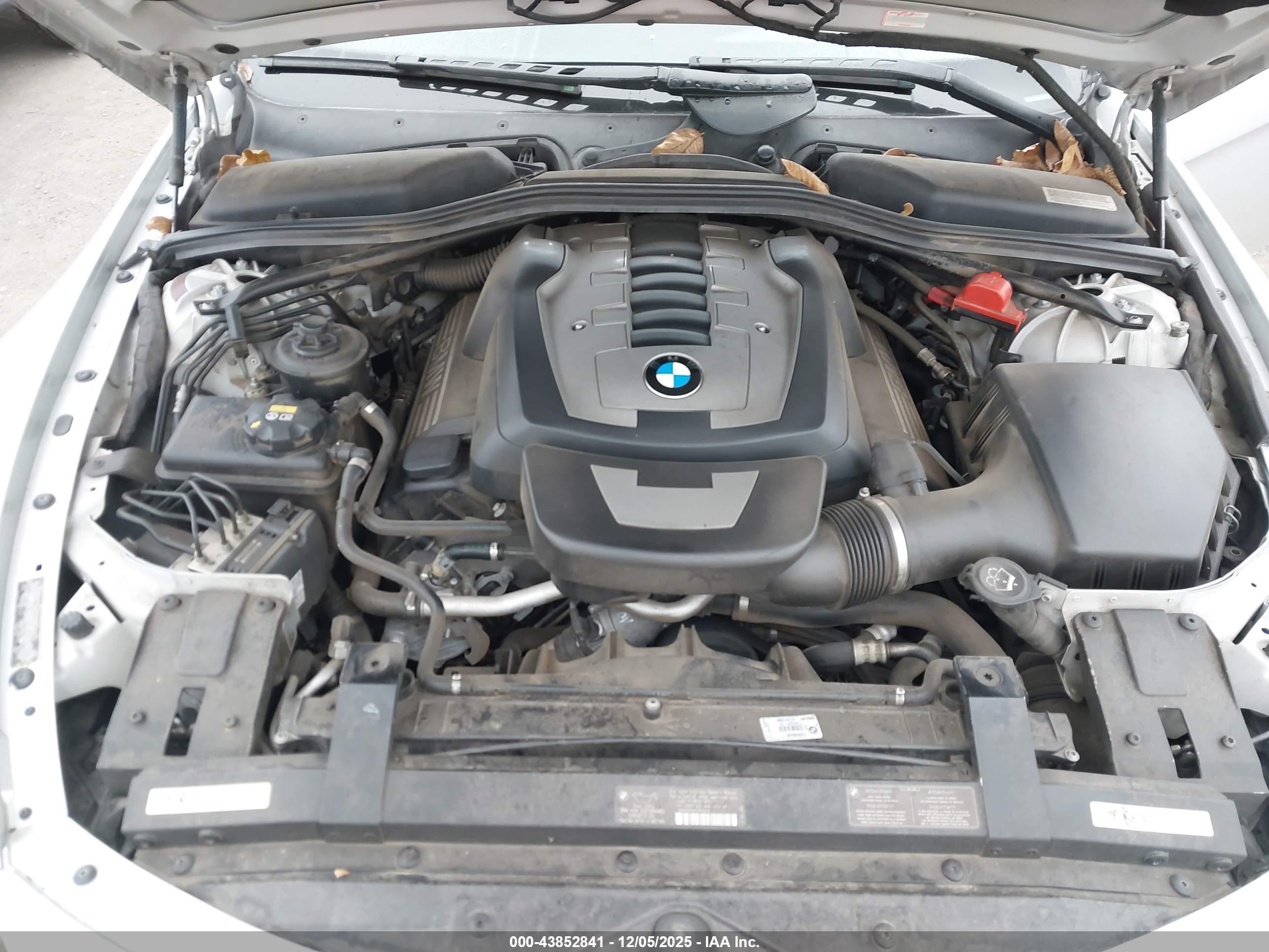 2008 Bmw 650i   Silver vin: WBAEB53568CX63510