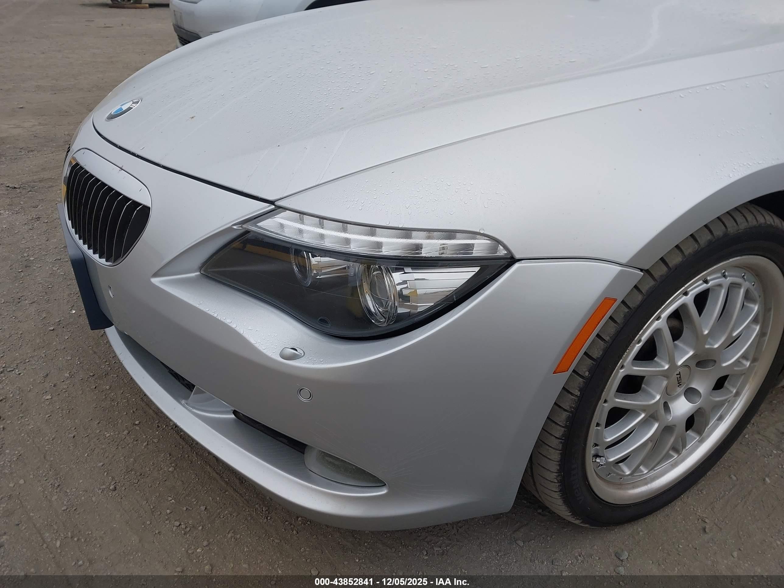 2008 Bmw 650i   Silver vin: WBAEB53568CX63510