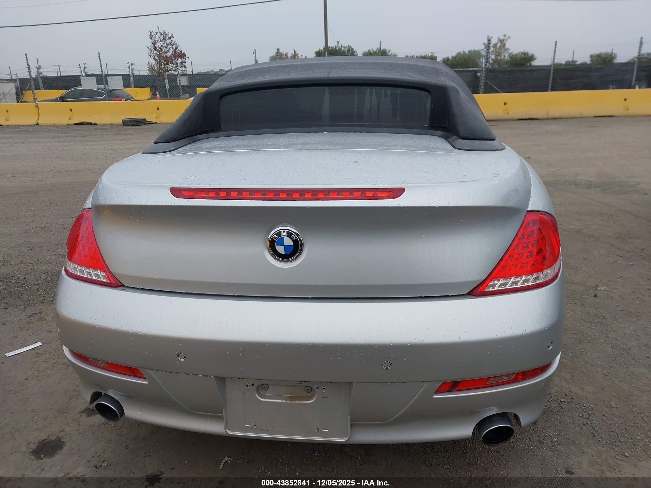 2008 Bmw 650i   Silver vin: WBAEB53568CX63510