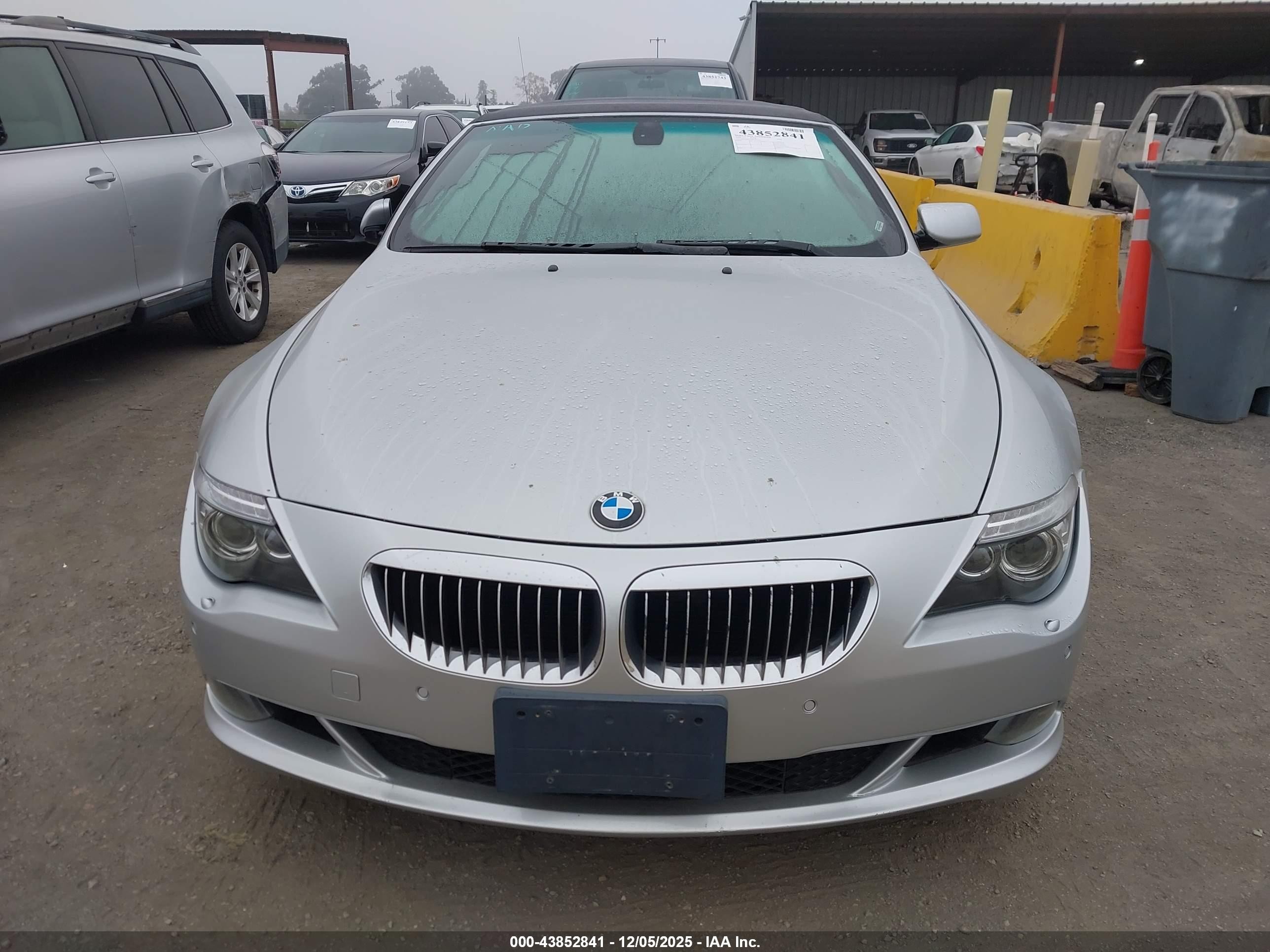 2008 Bmw 650i   Silver vin: WBAEB53568CX63510