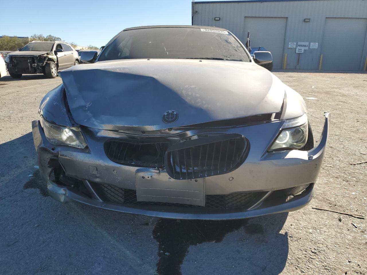 2008 Bmw 650 I Gray vin: WBAEB53578CX61247