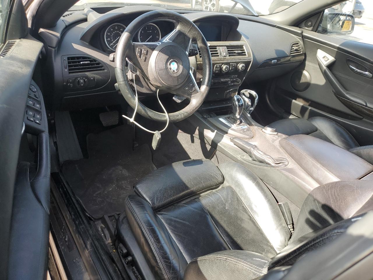 2008 Bmw 650 I Black vin: WBAEB53578CX61779