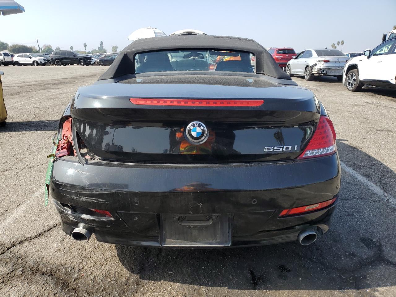 2008 Bmw 650 I Black vin: WBAEB53578CX61779