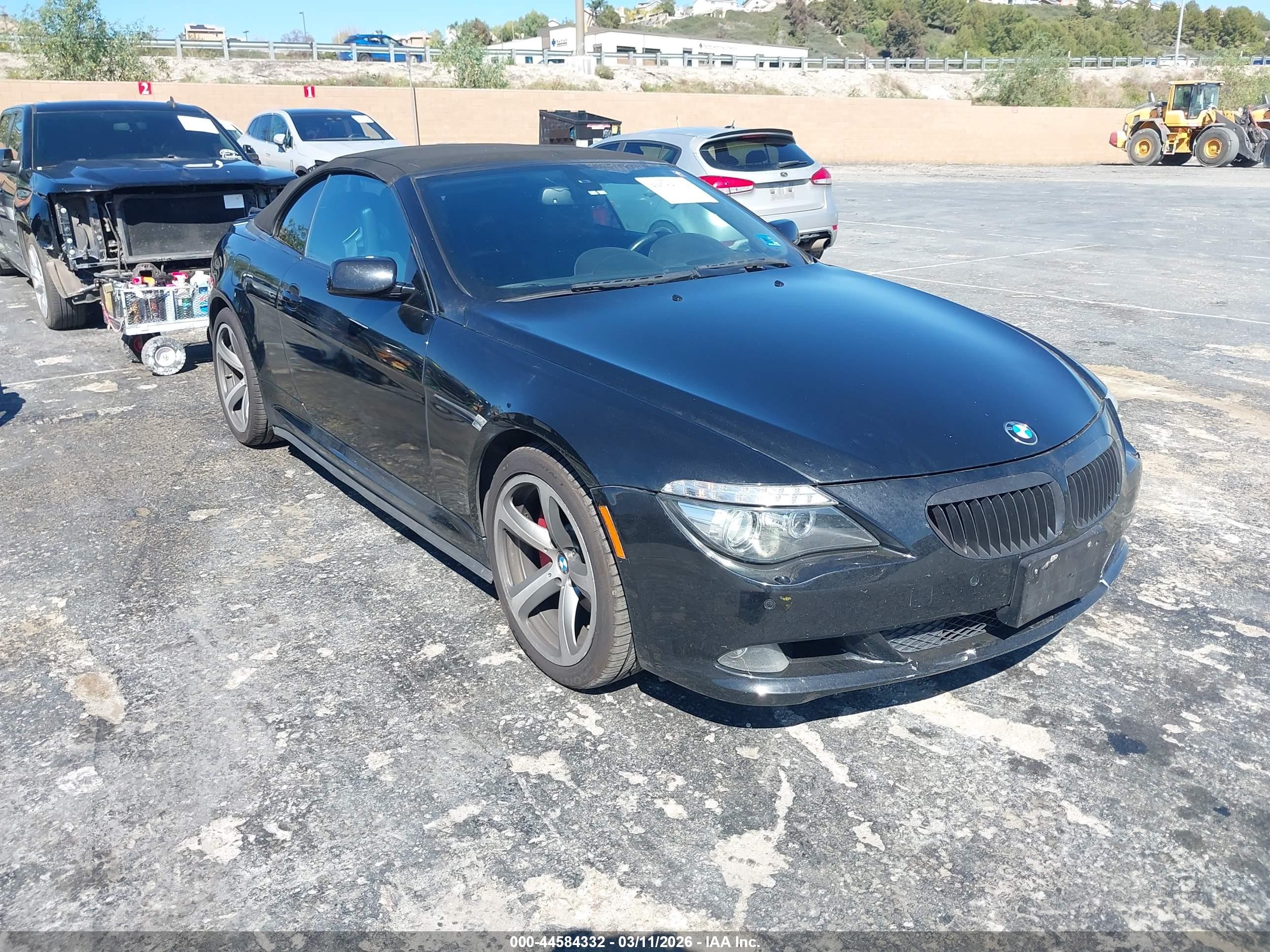 2008 Bmw 650i   Black vin: WBAEB53578CX61989