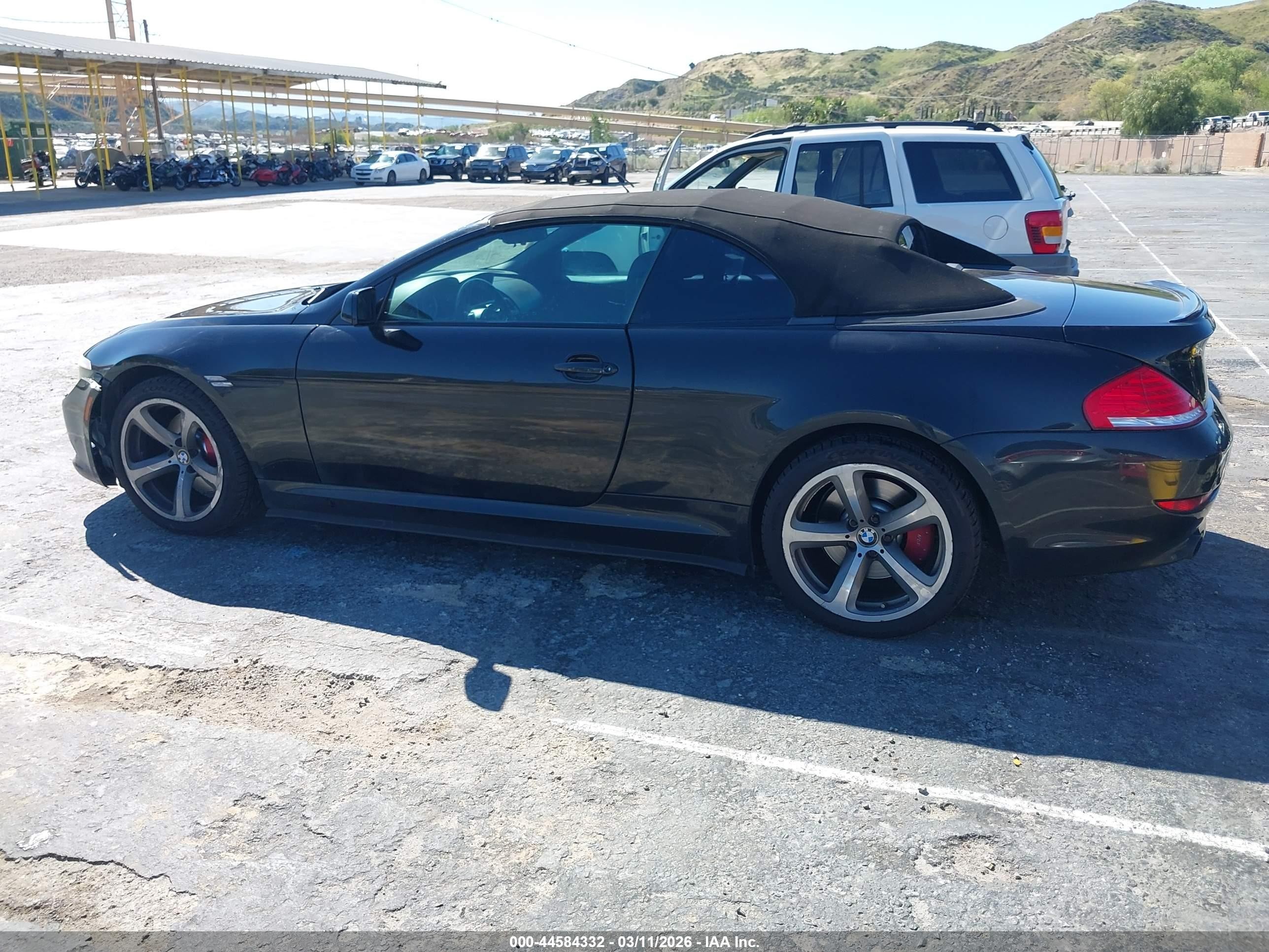 2008 Bmw 650i   Black vin: WBAEB53578CX61989
