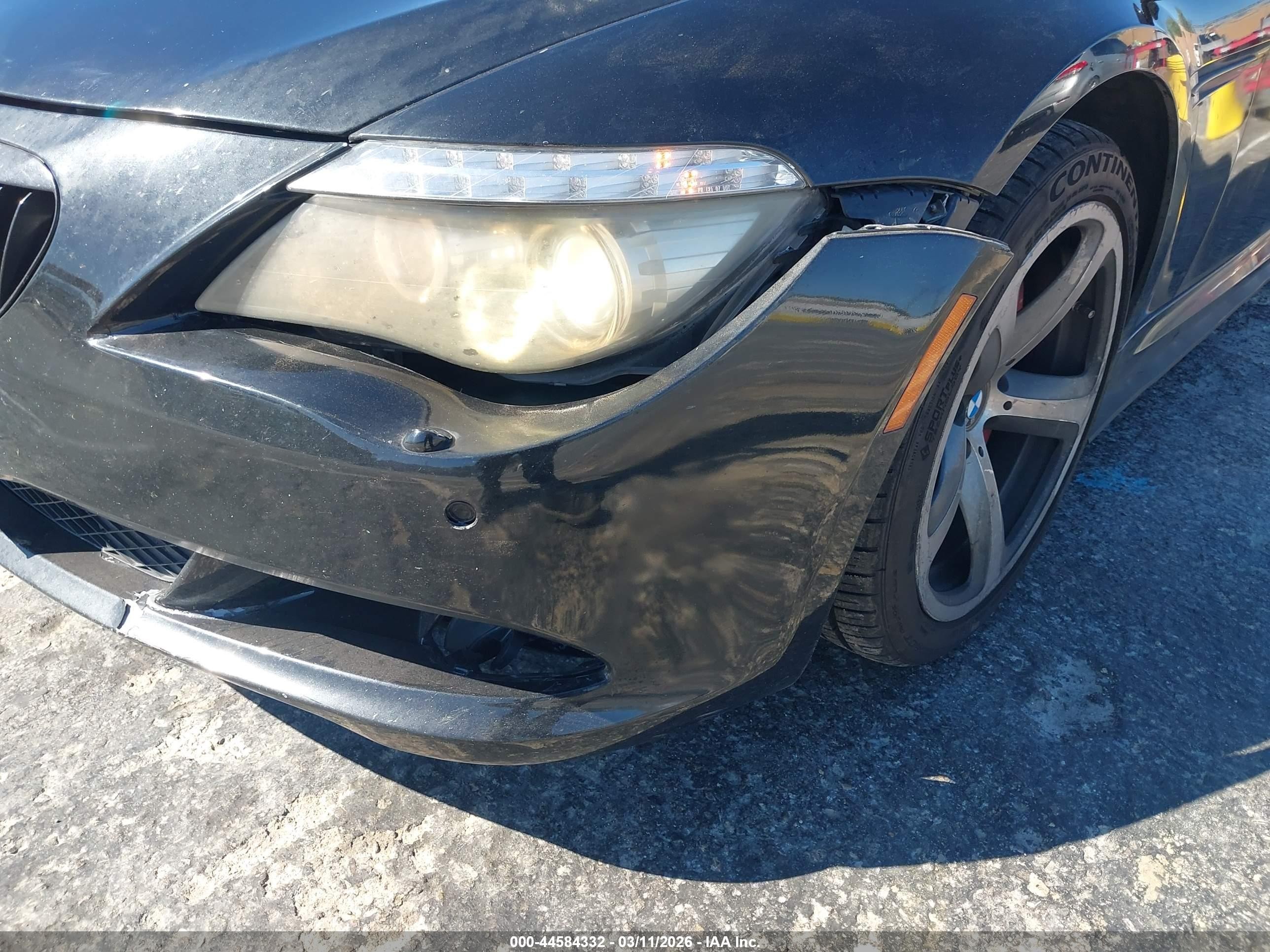 2008 Bmw 650i   Black vin: WBAEB53578CX61989