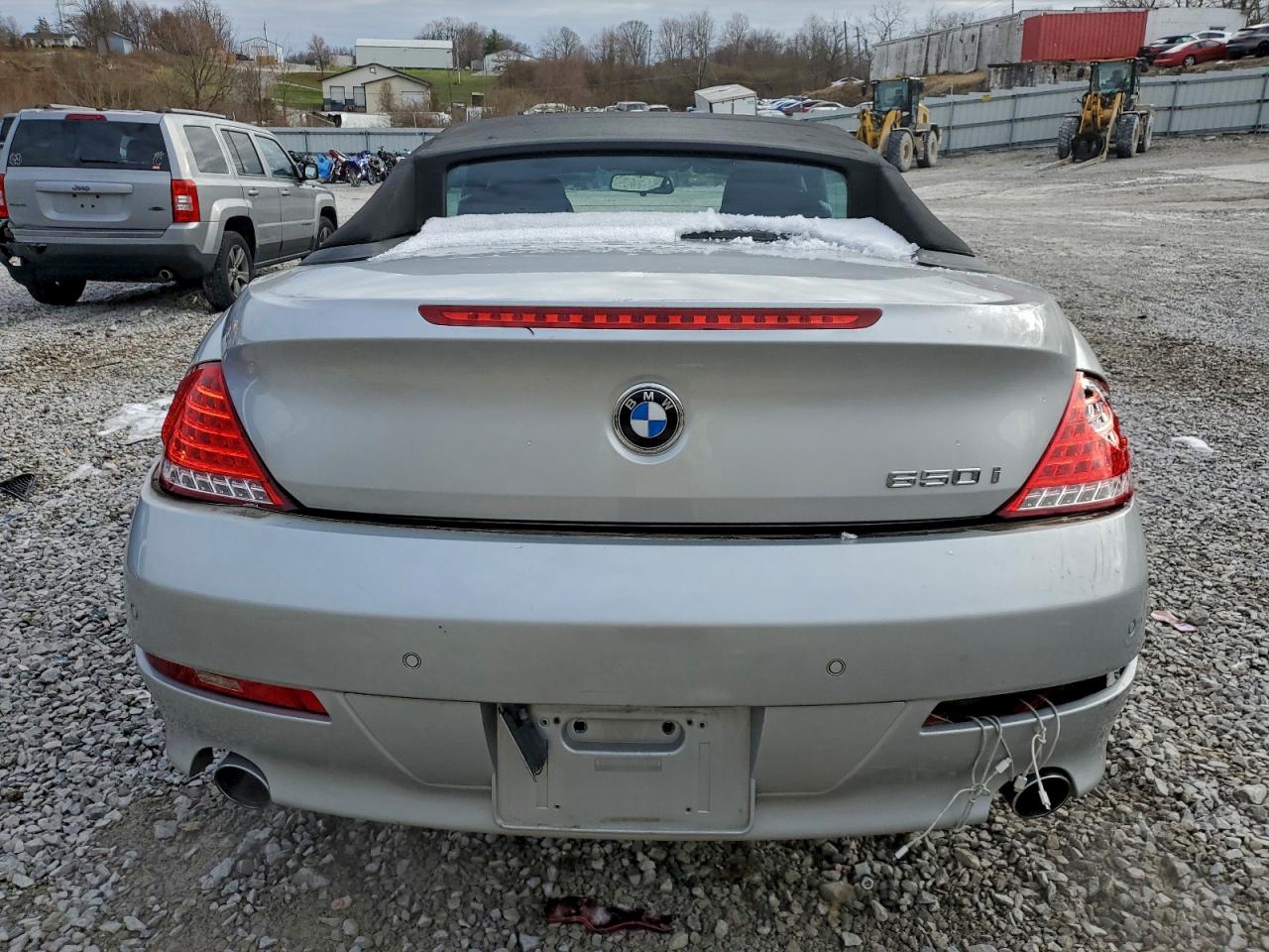 2008 Bmw 650 I Silver vin: WBAEB53578CX63094
