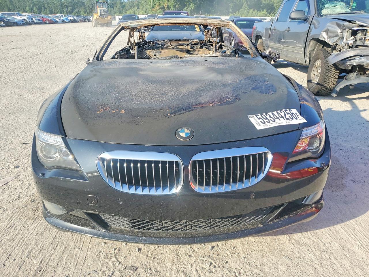 2008 Bmw 650 I Black vin: WBAEB53578CX63189