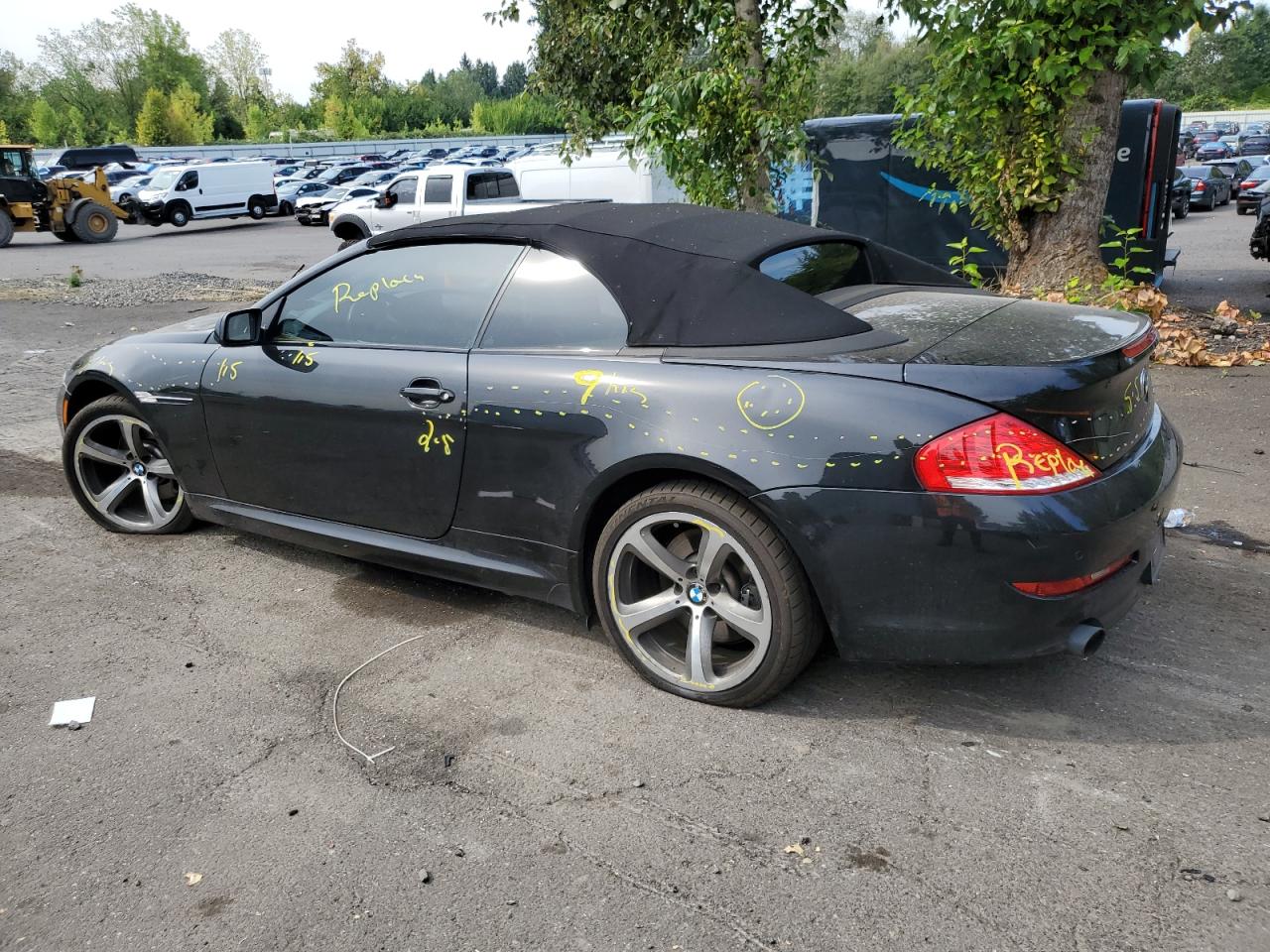 2009 Bmw 650 I Black vin: WBAEB53579CX64991