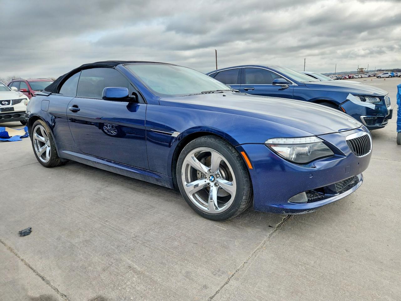 2008 Bmw 650 I Blue vin: WBAEB53588CX62374