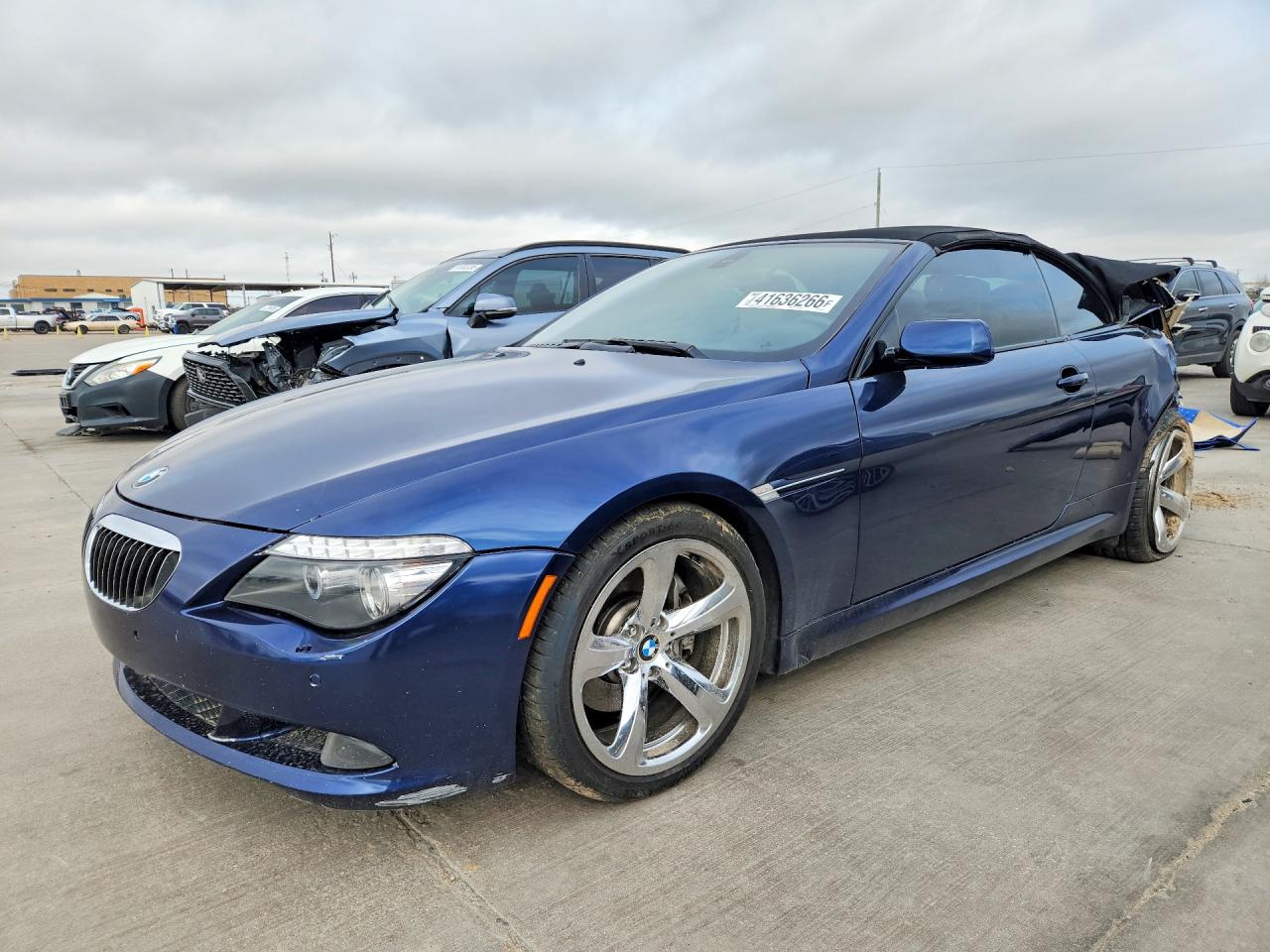 2008 Bmw 650 I Blue vin: WBAEB53588CX62374