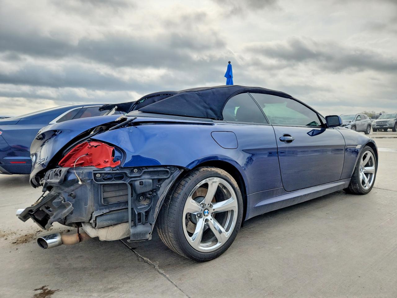 2008 Bmw 650 I Blue vin: WBAEB53588CX62374