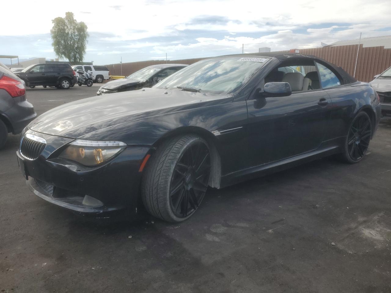 2008 Bmw 650 I Black vin: WBAEB53588CX62388