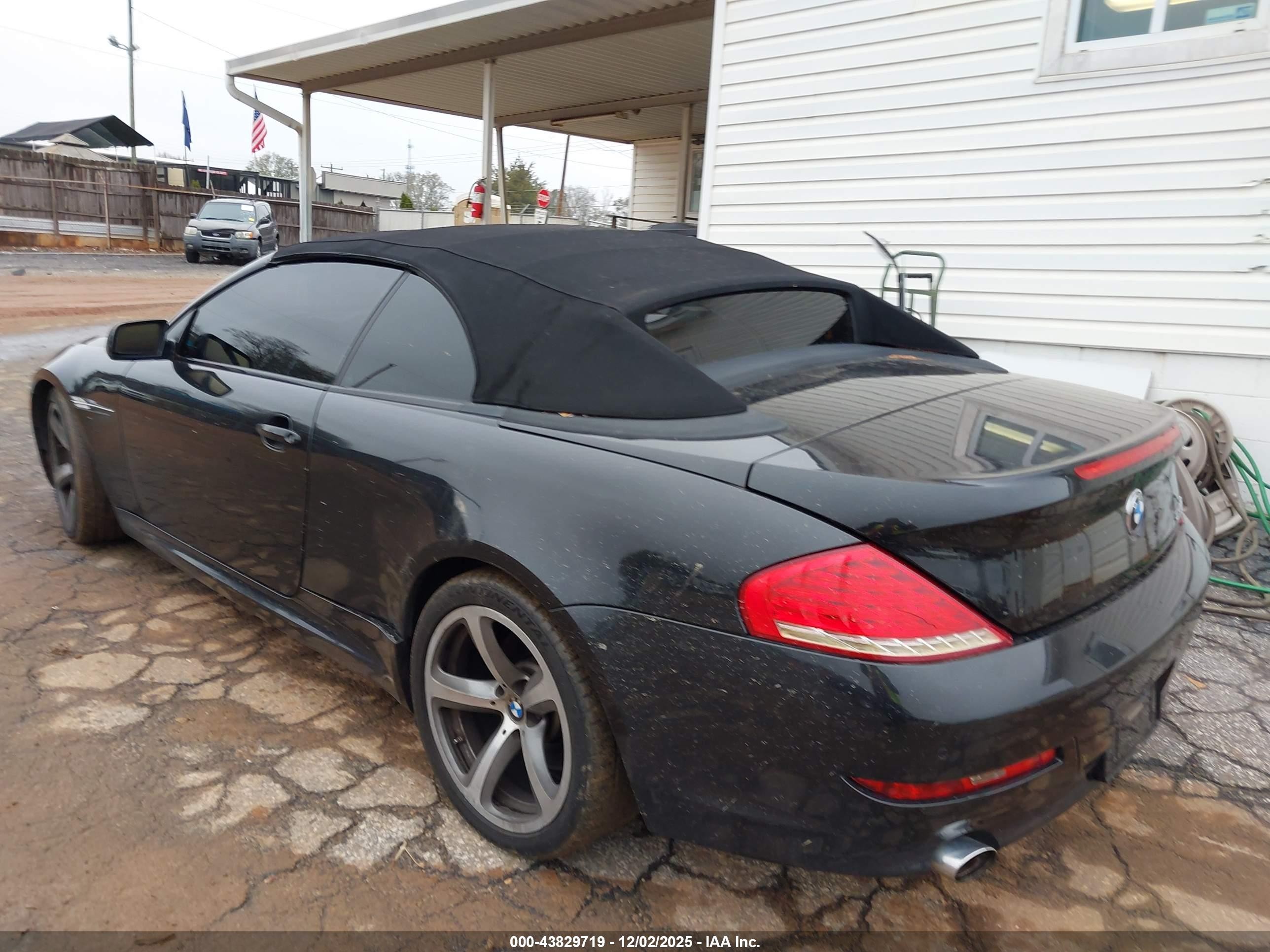 2008 Bmw 650i   Black vin: WBAEB53588CX63203