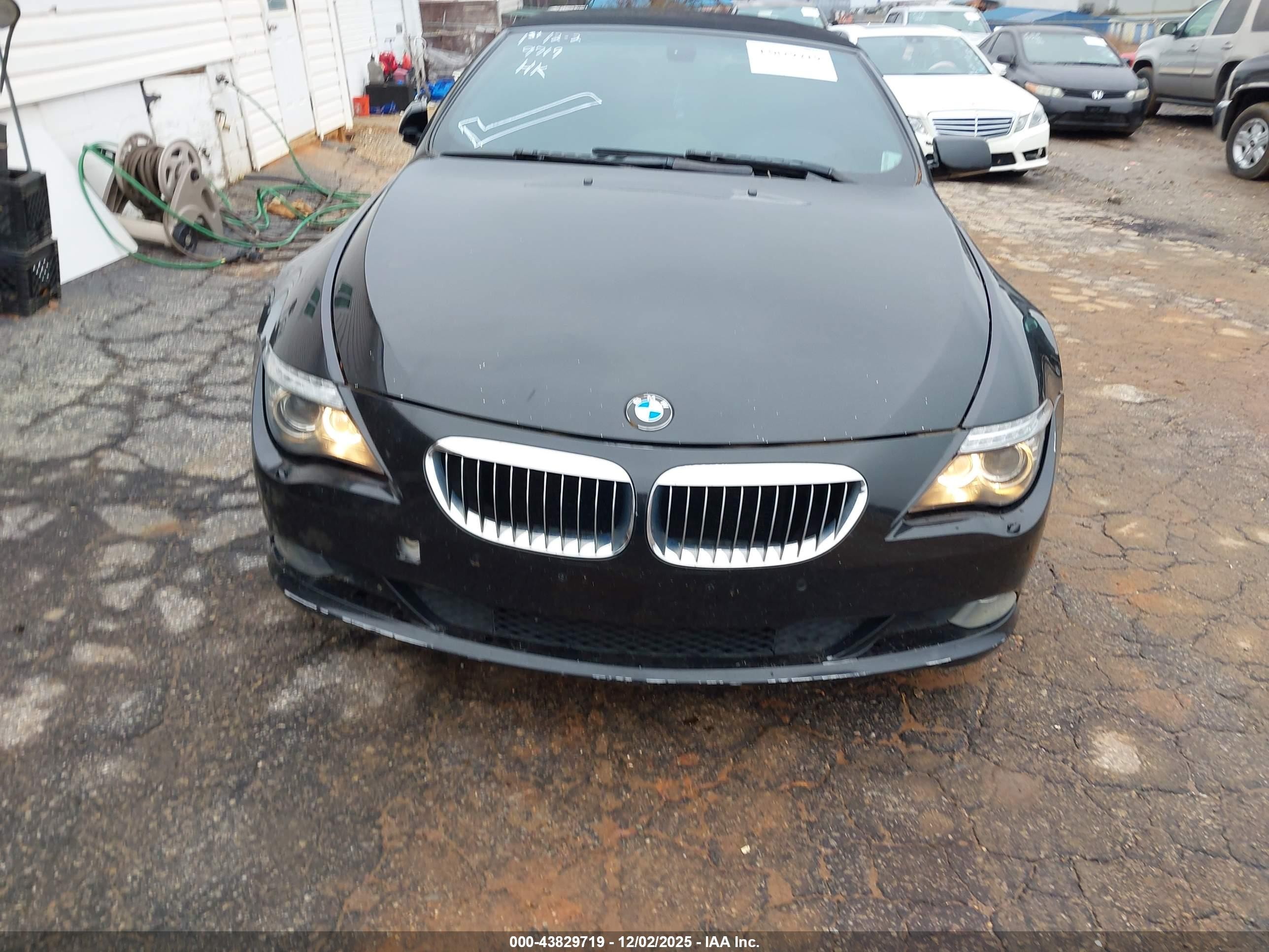 2008 Bmw 650i   Black vin: WBAEB53588CX63203