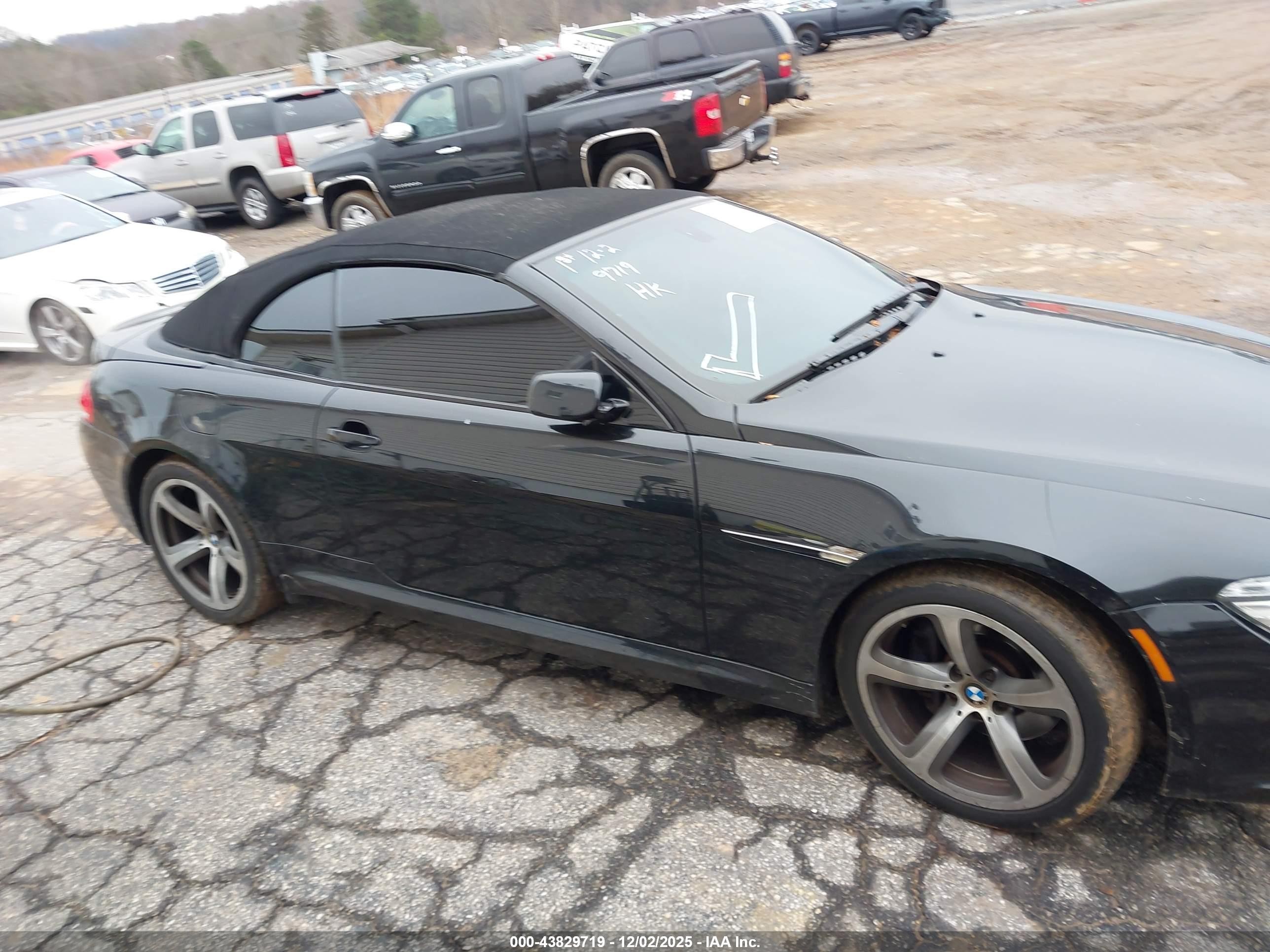 2008 Bmw 650i   Black vin: WBAEB53588CX63203