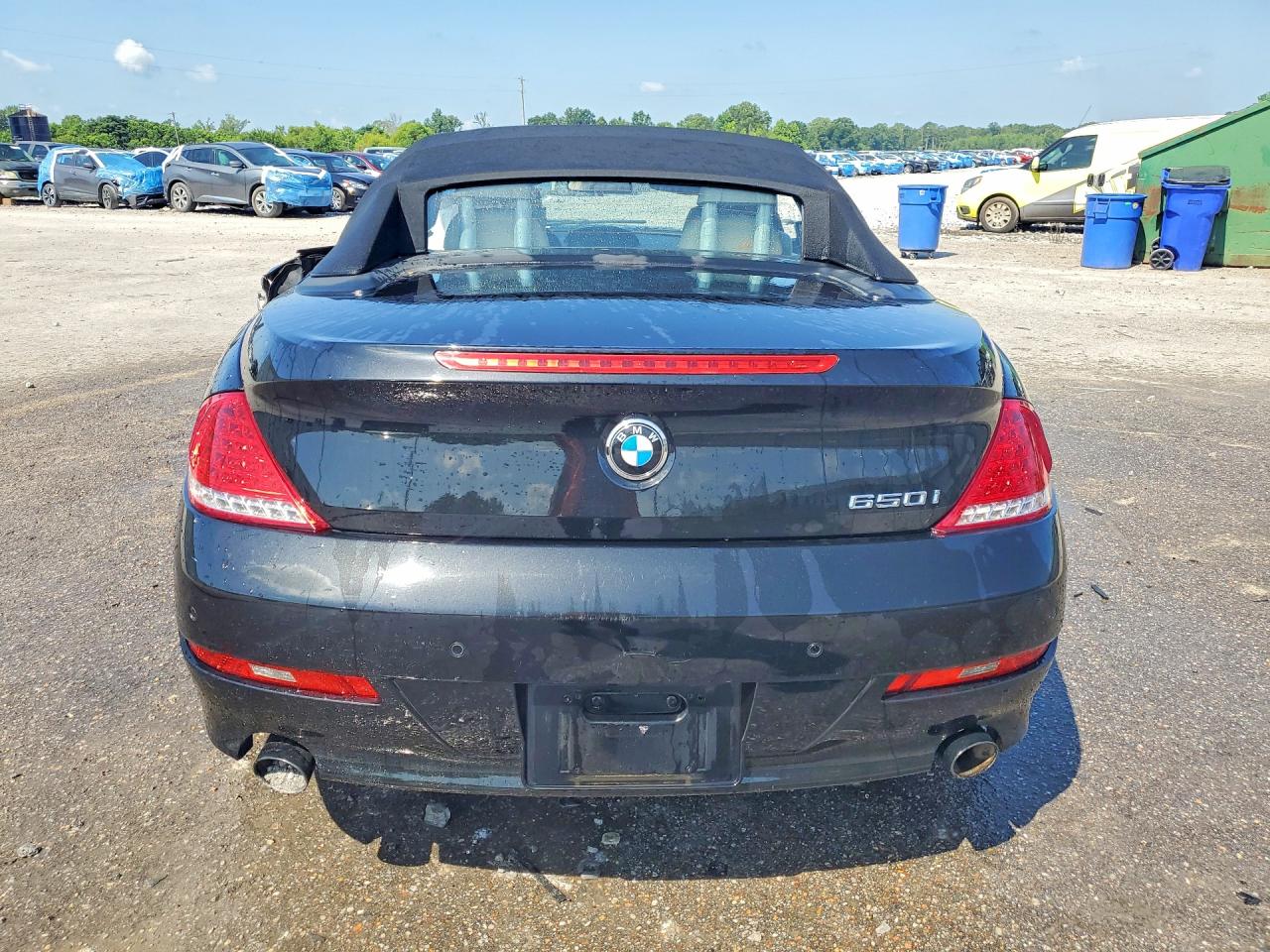 2009 Bmw 650 I Black vin: WBAEB53589C224470