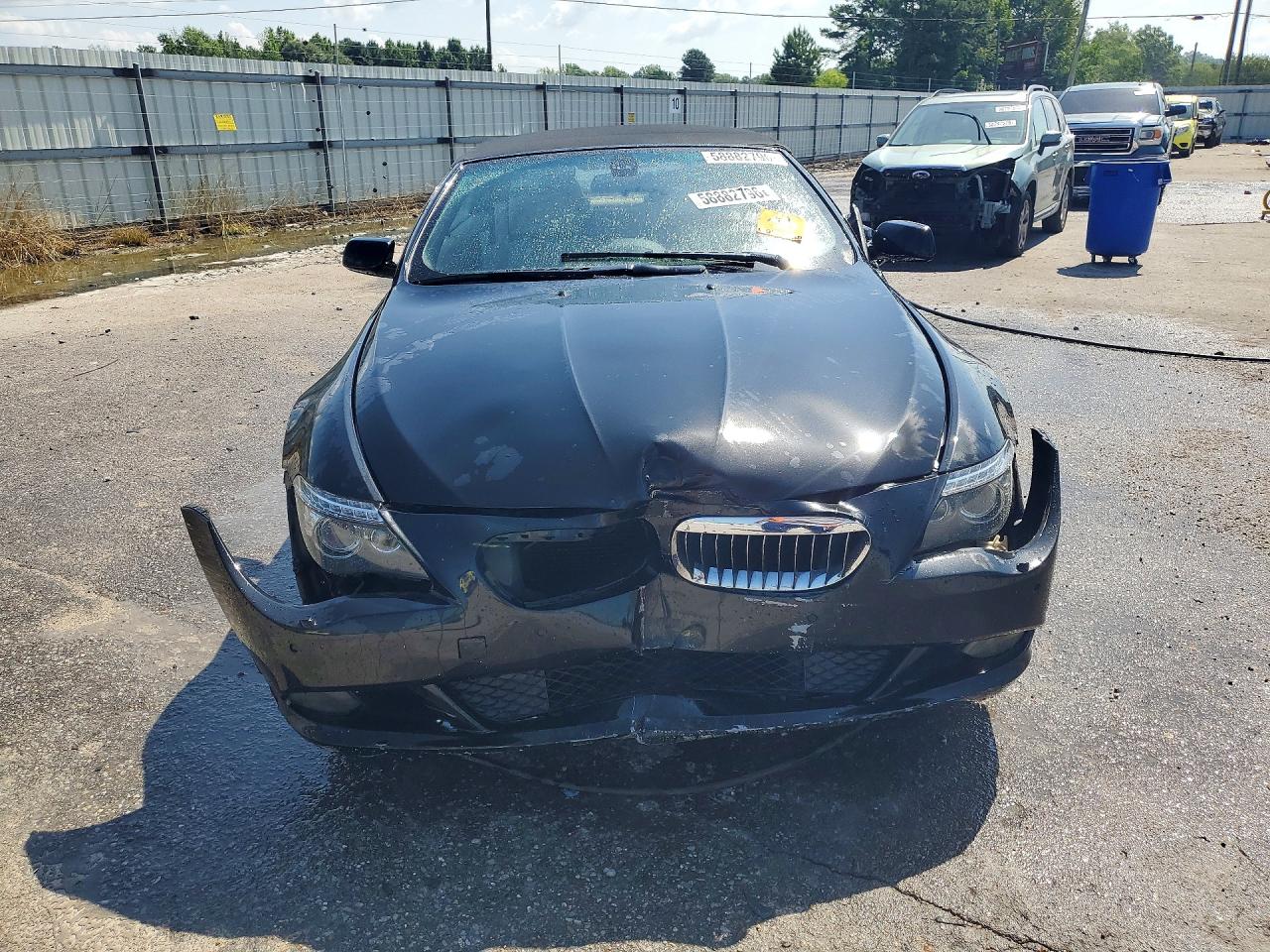 2009 Bmw 650 I Black vin: WBAEB53589C224470