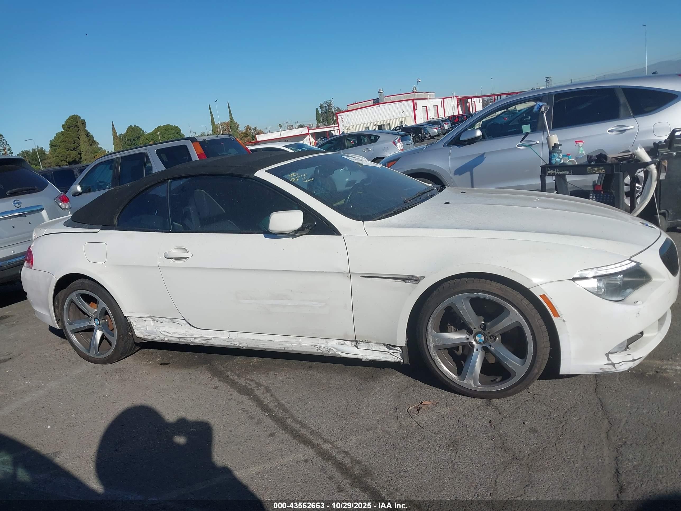 2009 Bmw 650i   White vin: WBAEB53589CX64272