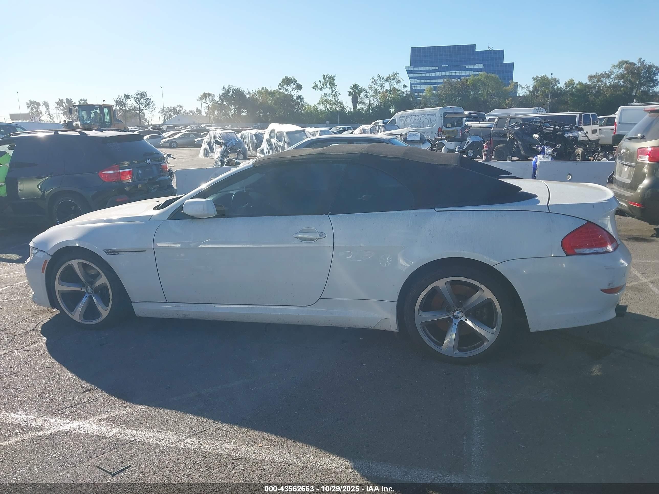 2009 Bmw 650i   White vin: WBAEB53589CX64272