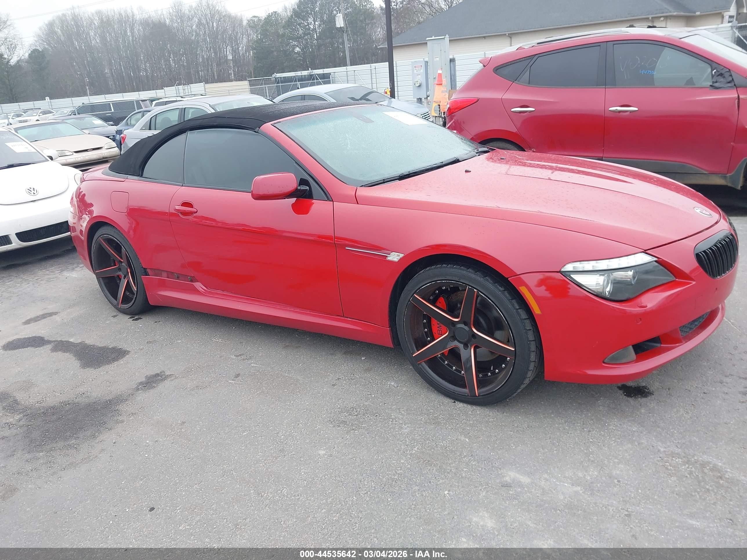 2009 Bmw 650i   Red vin: WBAEB53589CX64949