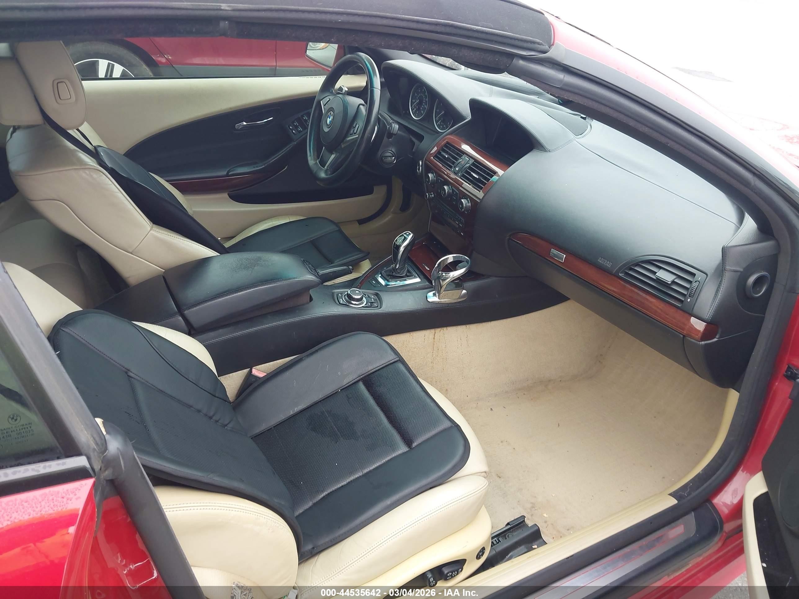 2009 Bmw 650i   Red vin: WBAEB53589CX64949