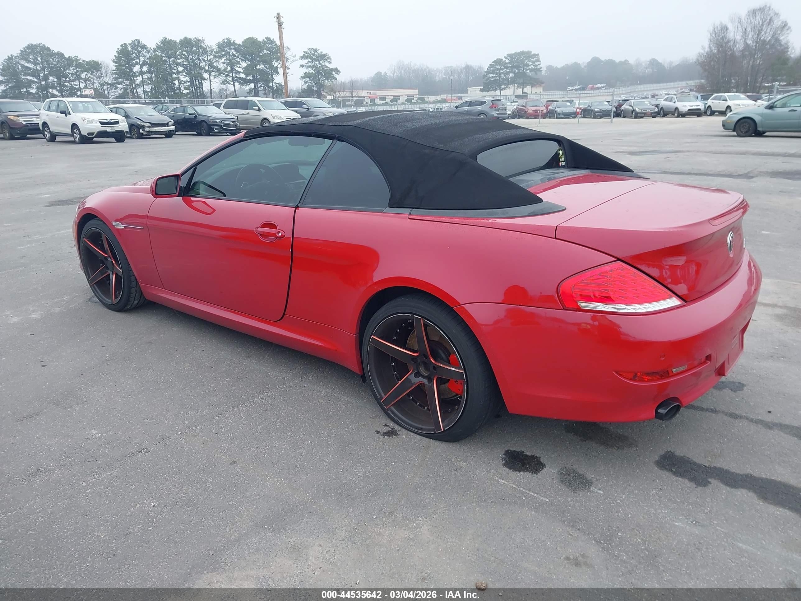 2009 Bmw 650i   Red vin: WBAEB53589CX64949