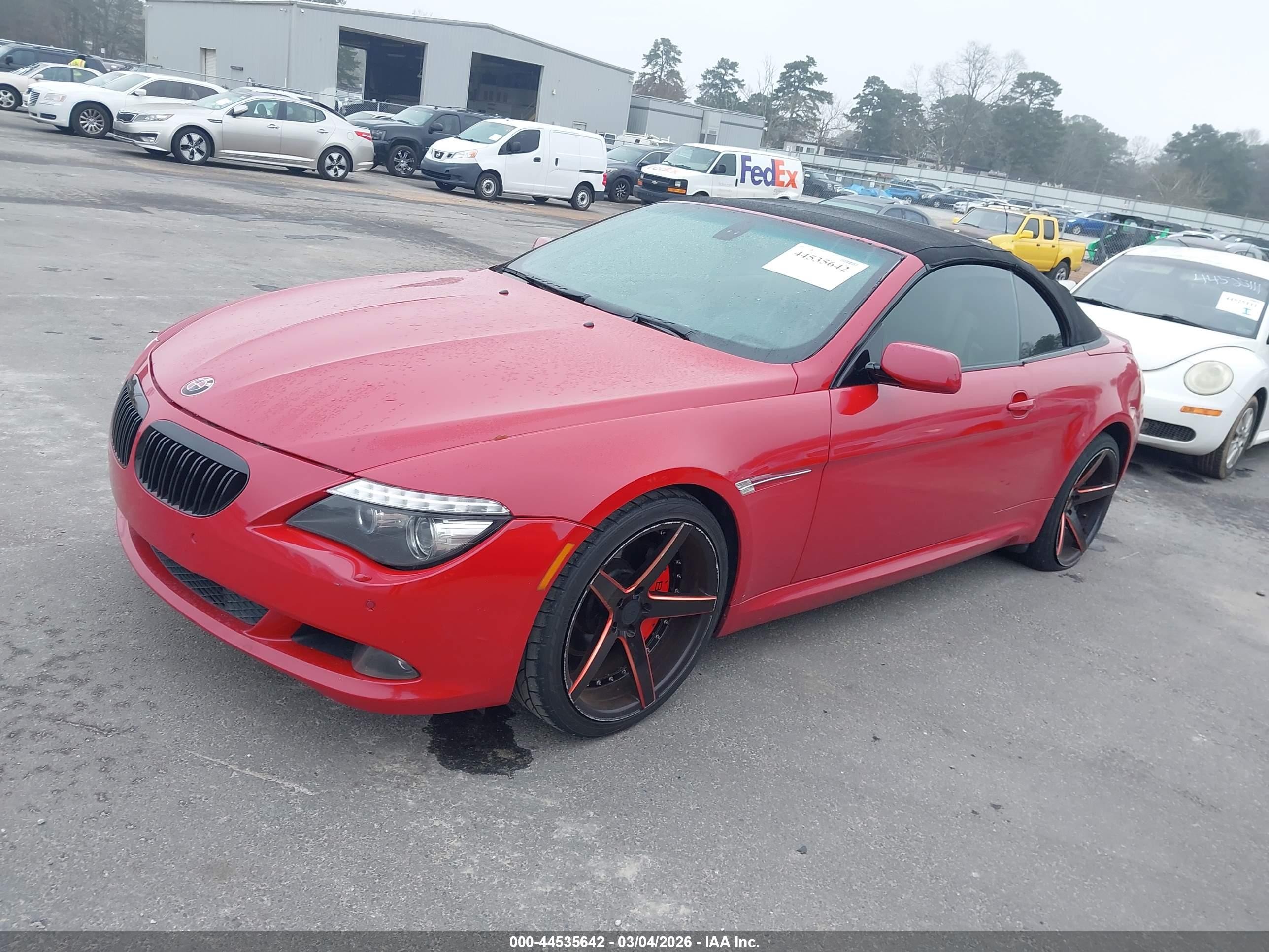 2009 Bmw 650i   Red vin: WBAEB53589CX64949