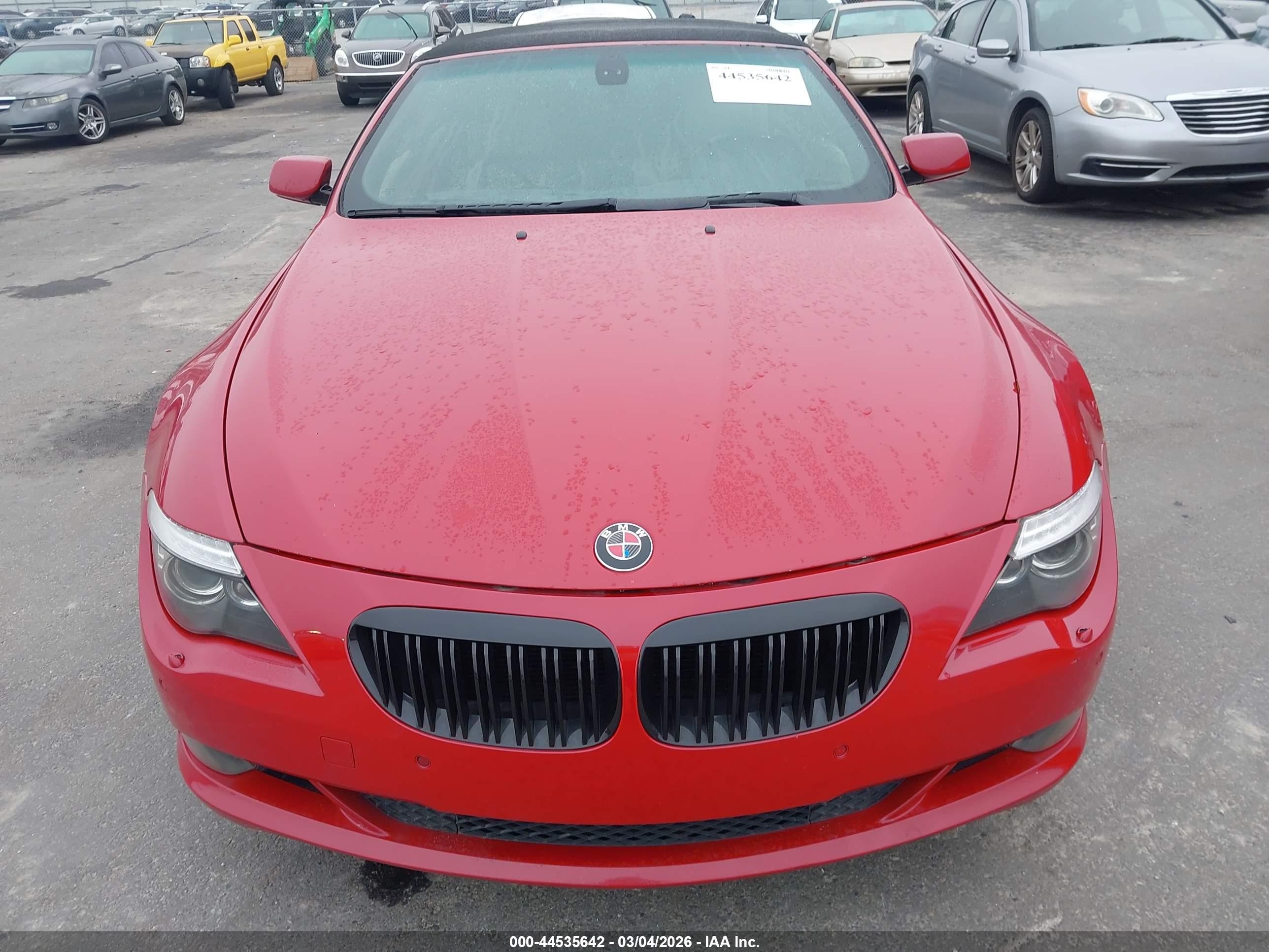 2009 Bmw 650i   Red vin: WBAEB53589CX64949