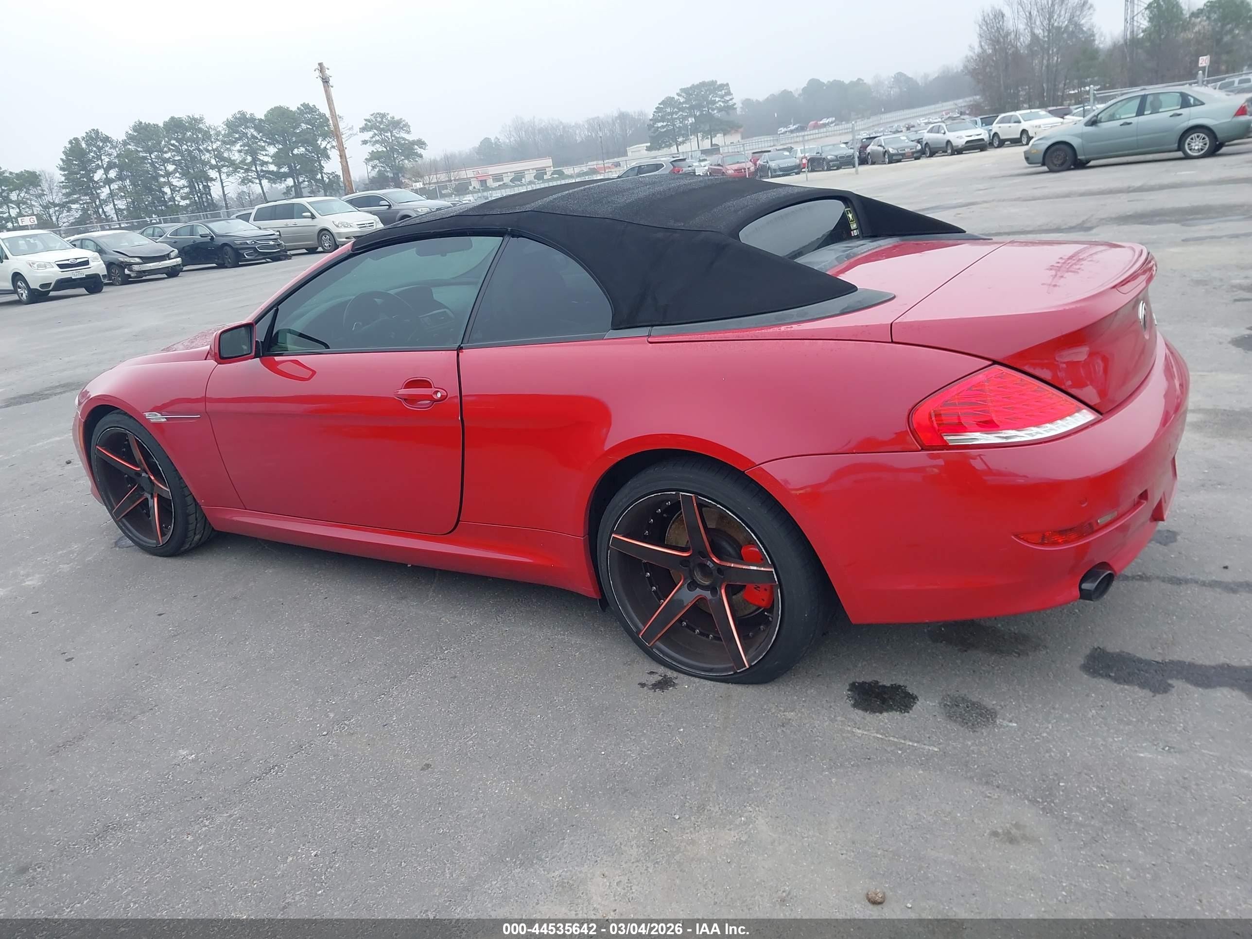 2009 Bmw 650i   Red vin: WBAEB53589CX64949