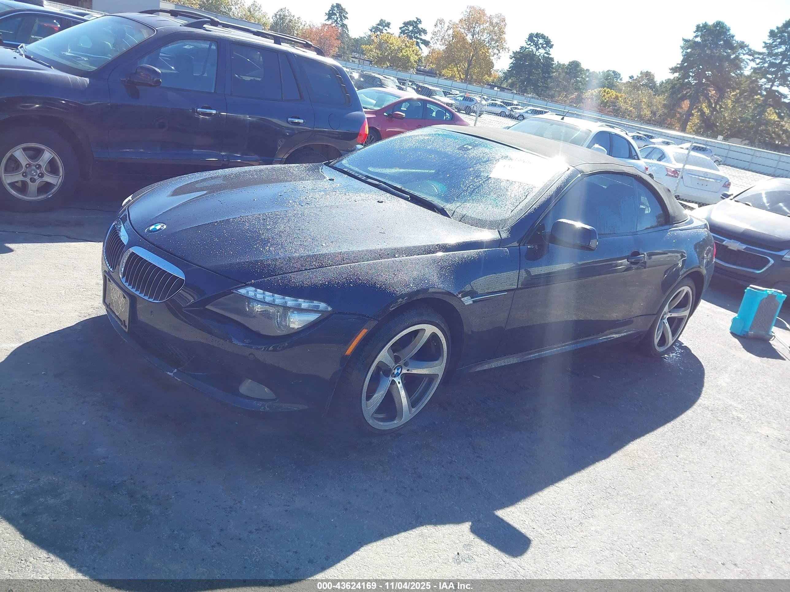 2009 Bmw 650i   Black vin: WBAEB53589CX64952