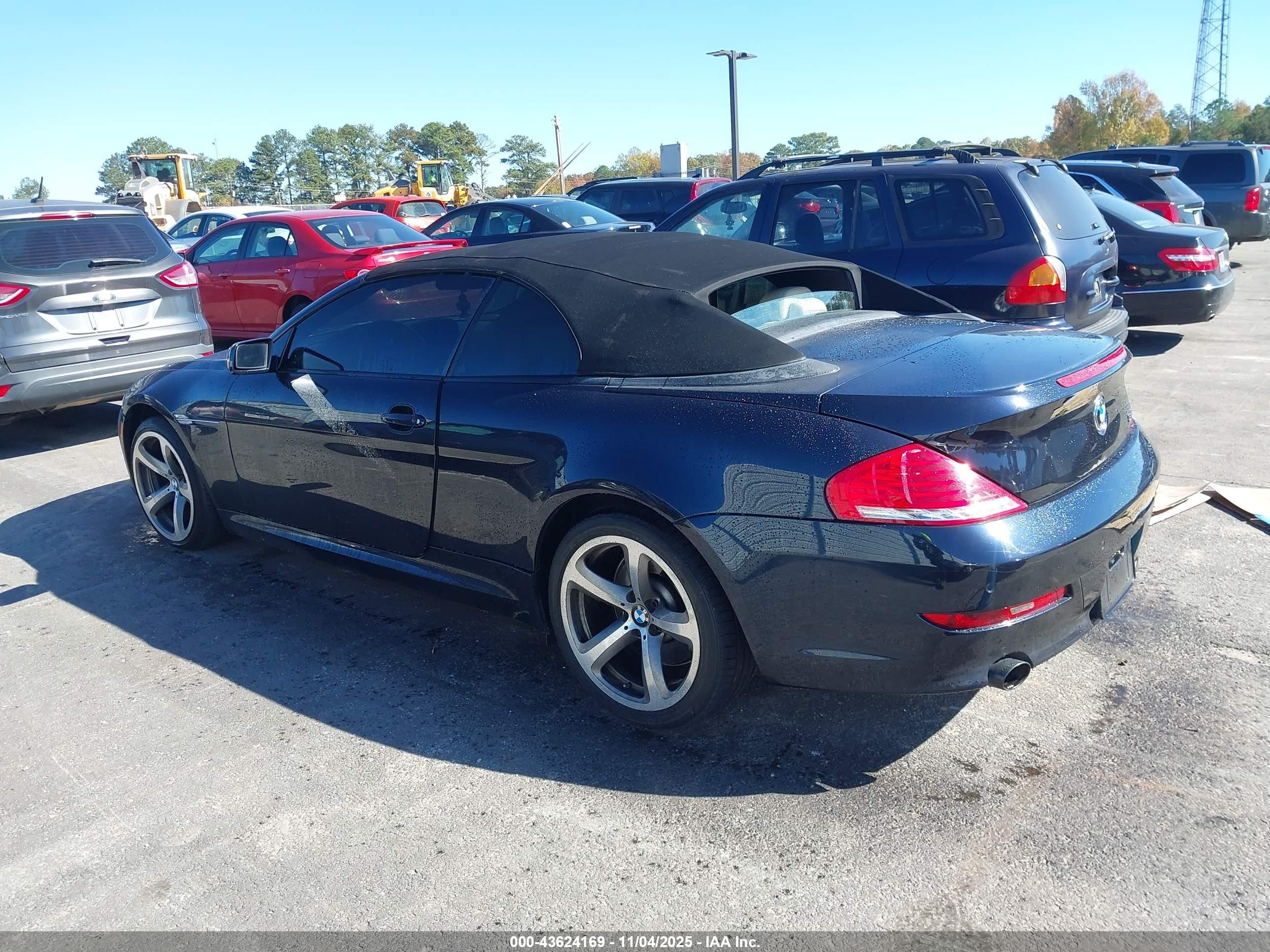 2009 Bmw 650i   Black vin: WBAEB53589CX64952