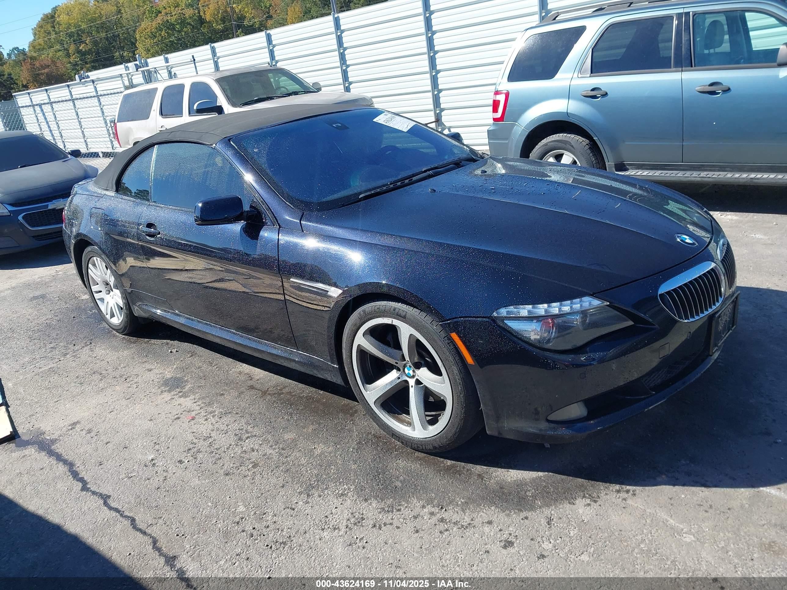 2009 Bmw 650i   Black vin: WBAEB53589CX64952