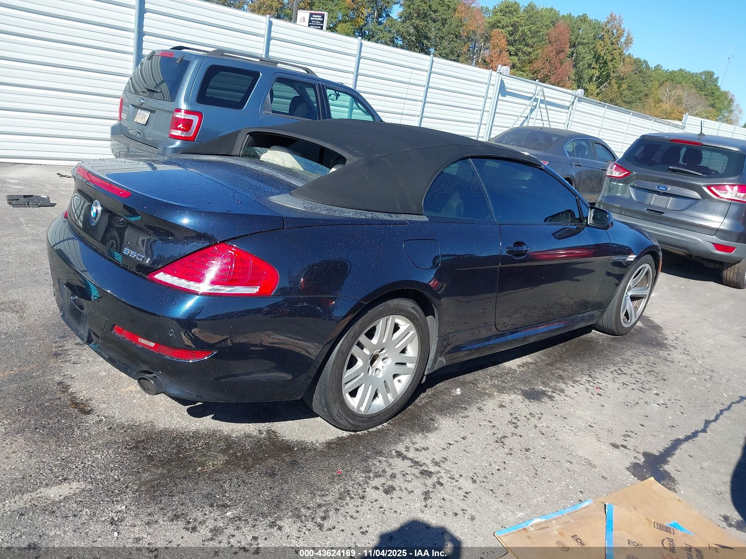 2009 Bmw 650i   Black vin: WBAEB53589CX64952
