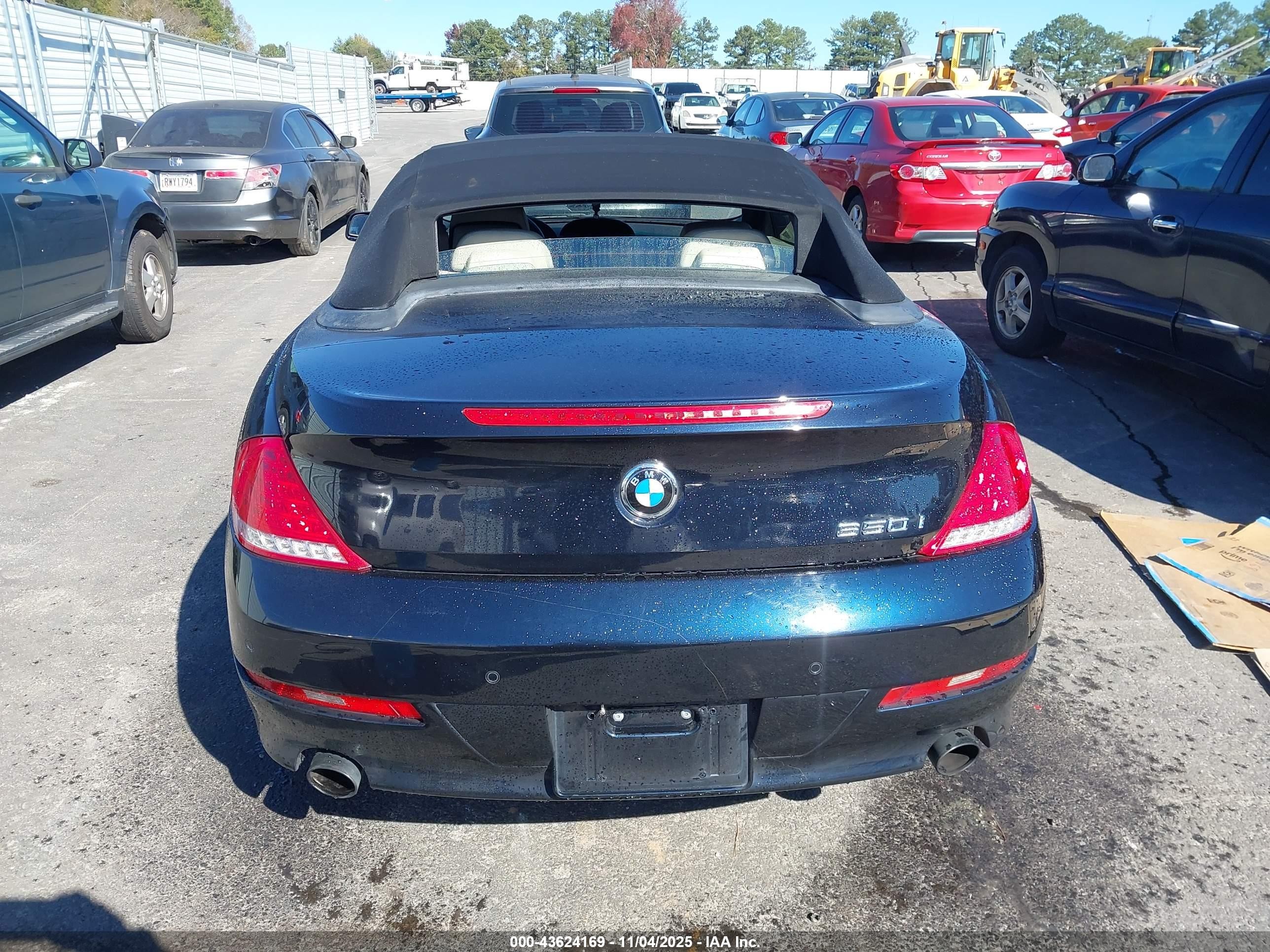 2009 Bmw 650i   Black vin: WBAEB53589CX64952