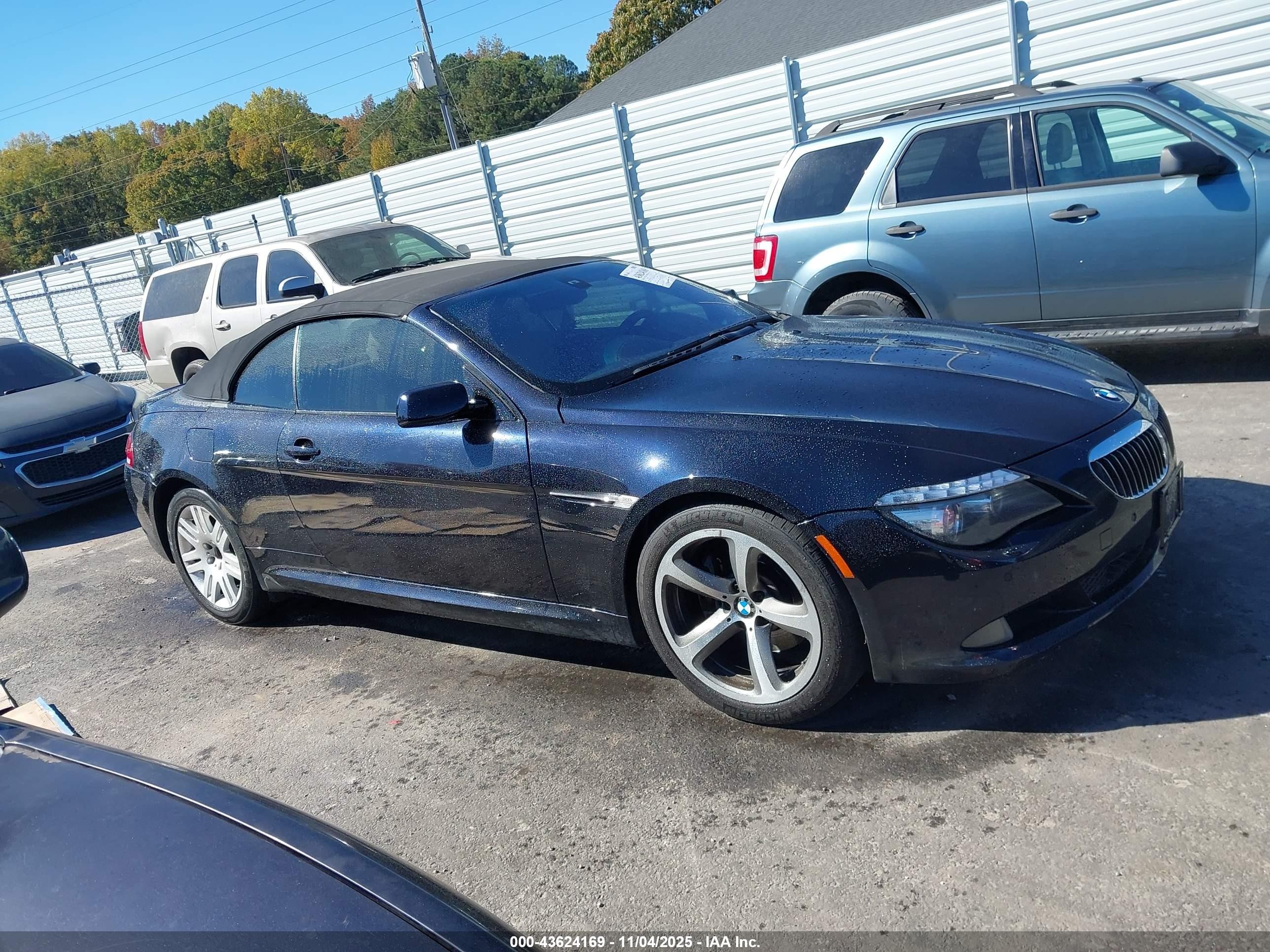 2009 Bmw 650i   Black vin: WBAEB53589CX64952