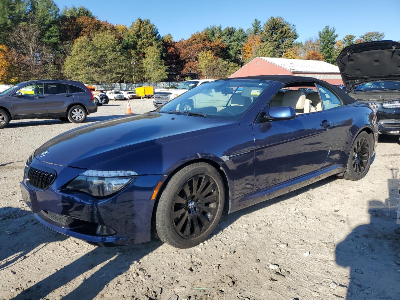 2008 Bmw 650 I Blue vin: WBAEB53598CX61220