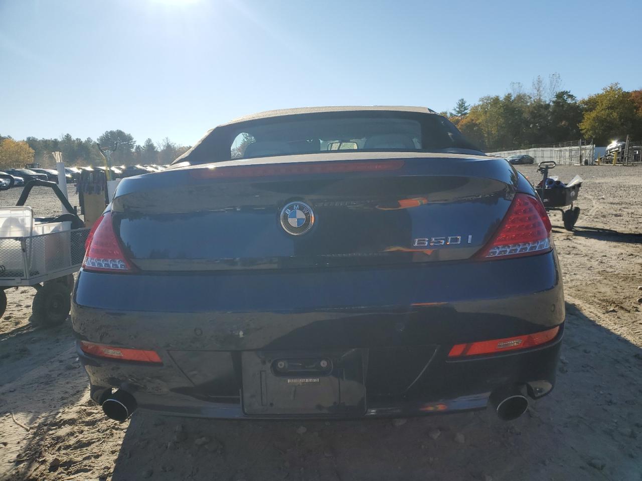 2008 Bmw 650 I Blue vin: WBAEB53598CX61220