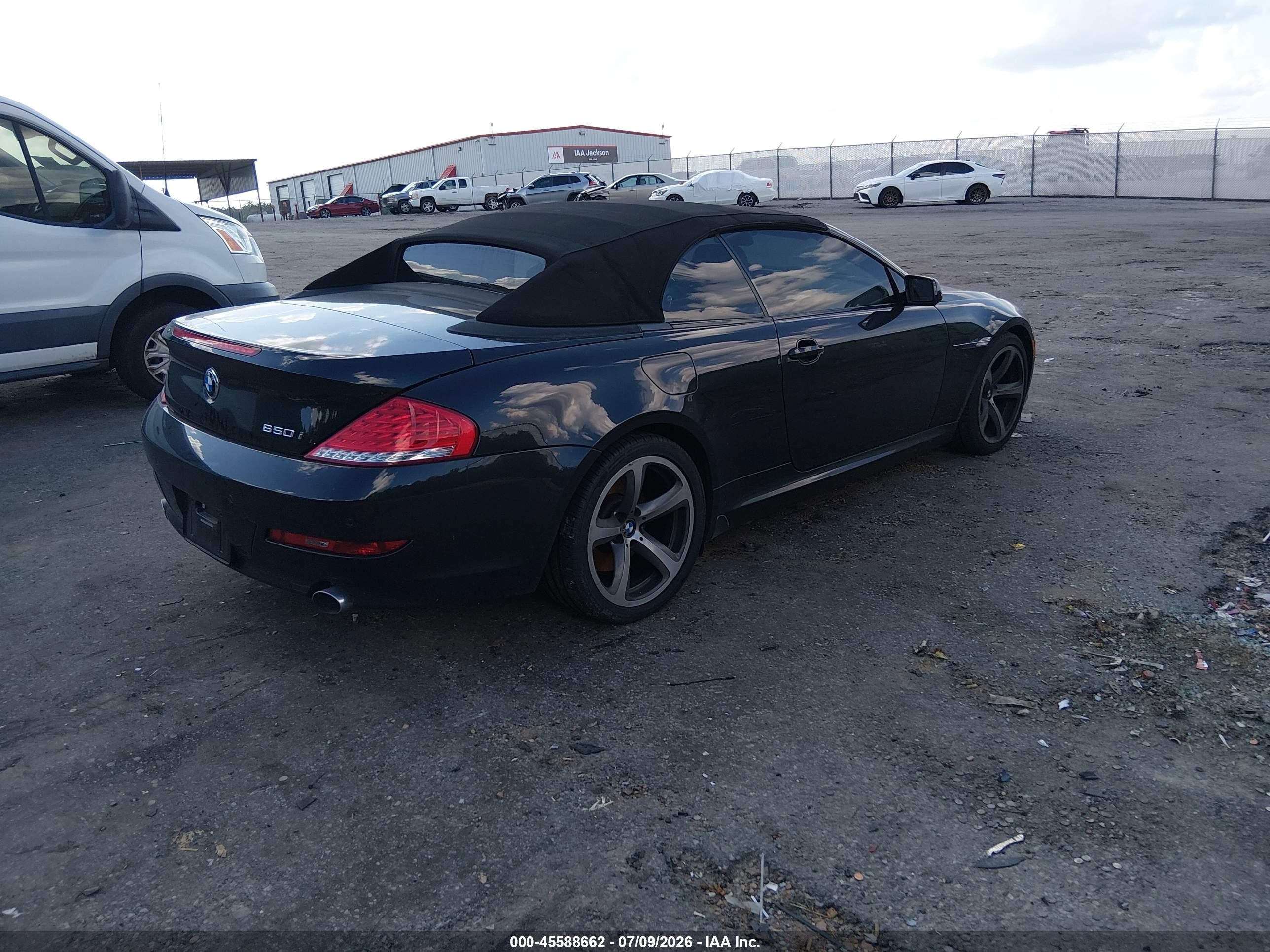 2008 Bmw 650i   Black vin: WBAEB53598CX62321