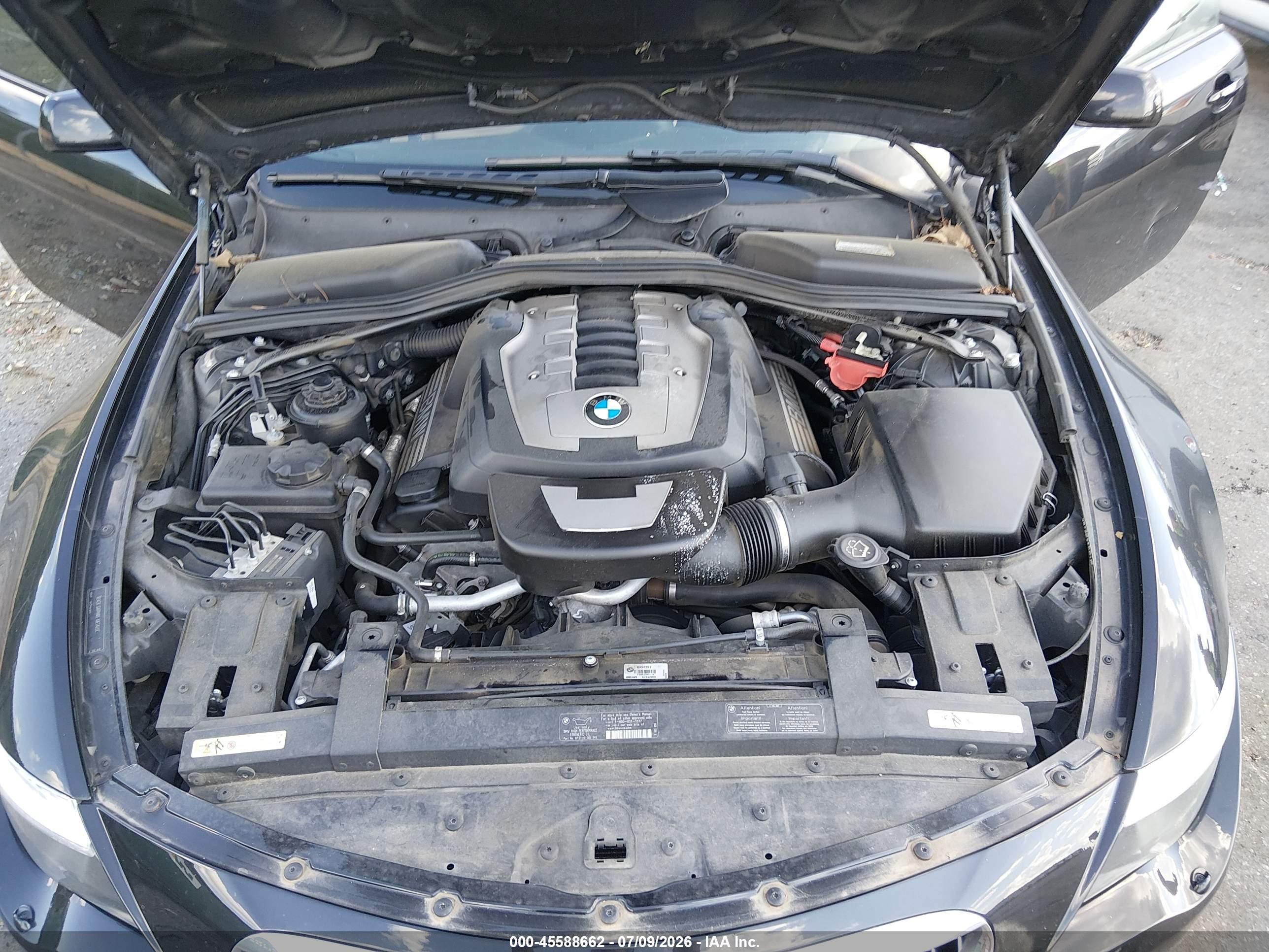 2008 Bmw 650i   Black vin: WBAEB53598CX62321