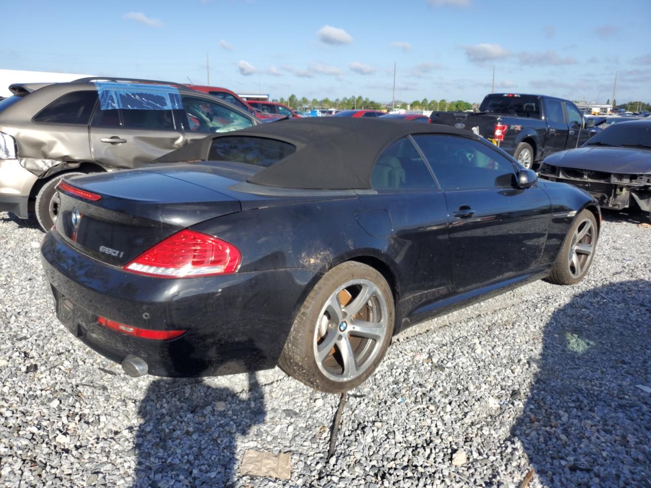 2008 Bmw 650 I Black vin: WBAEB53598CX63100